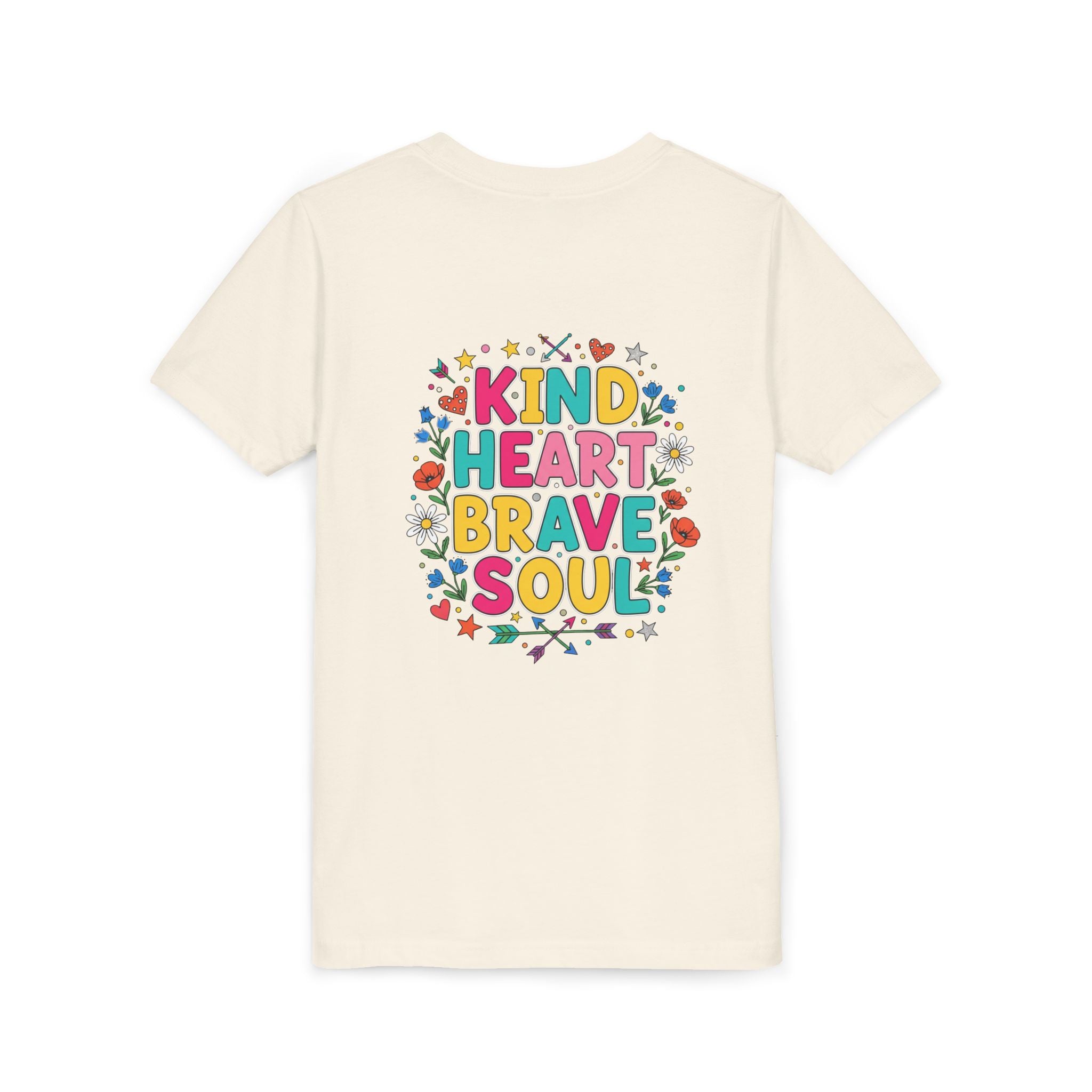 Kind Heart Brave Soul — Inspirational Youth T-Shirt - RESTERATION