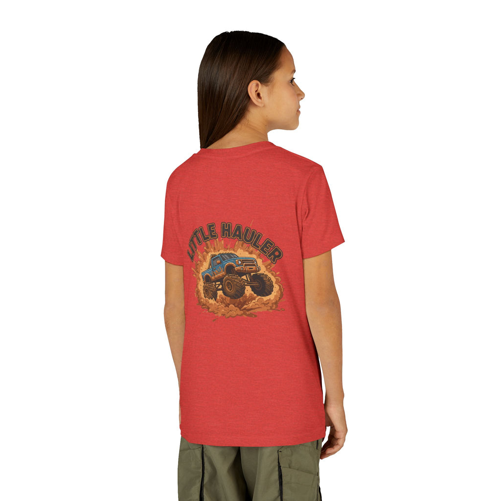 Little Hauler — Monster Truck Youth T-Shirt - RESTERATION