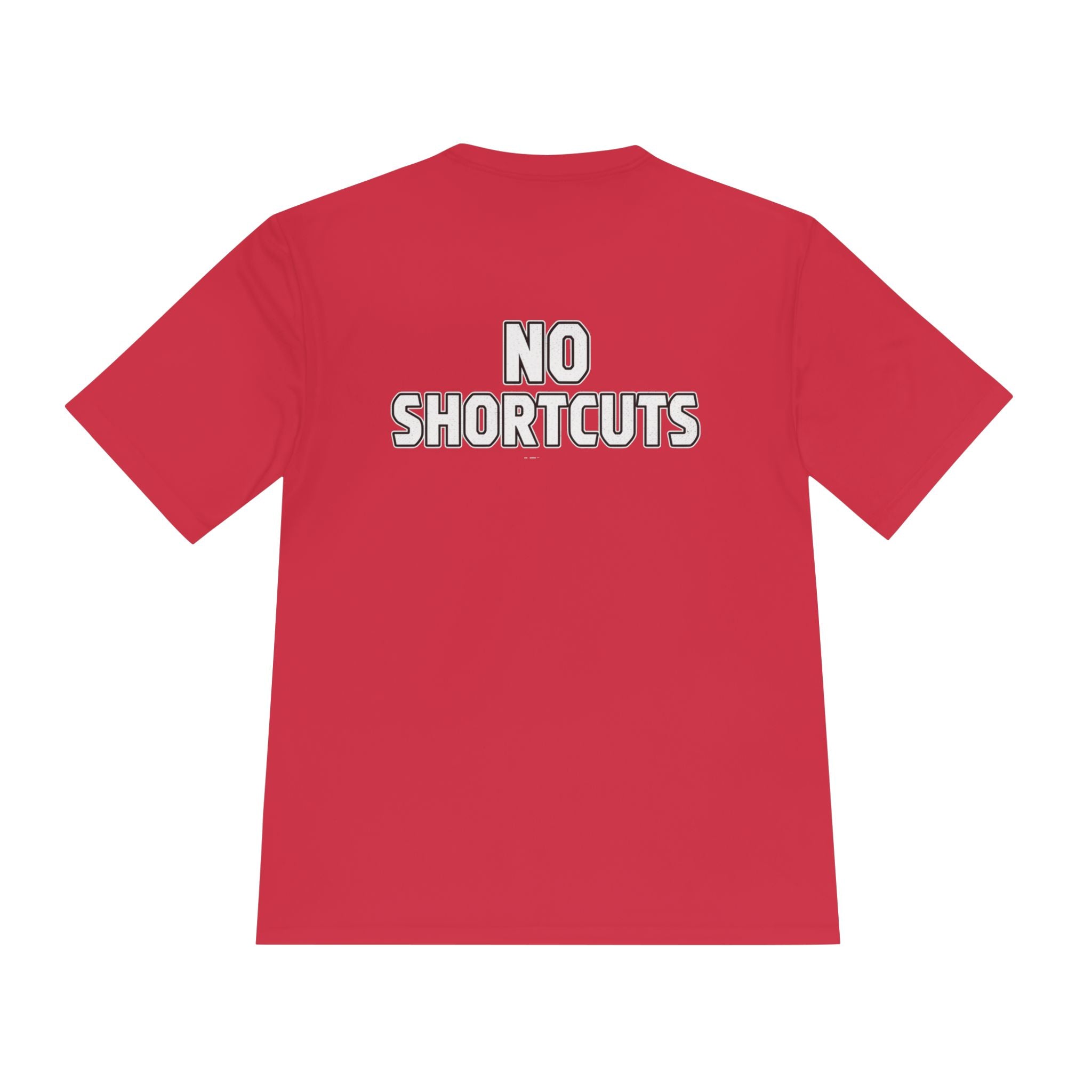 No Shortcuts Performance Tee — Moisture‑Wicking Athletic Shirt - RESTERATION