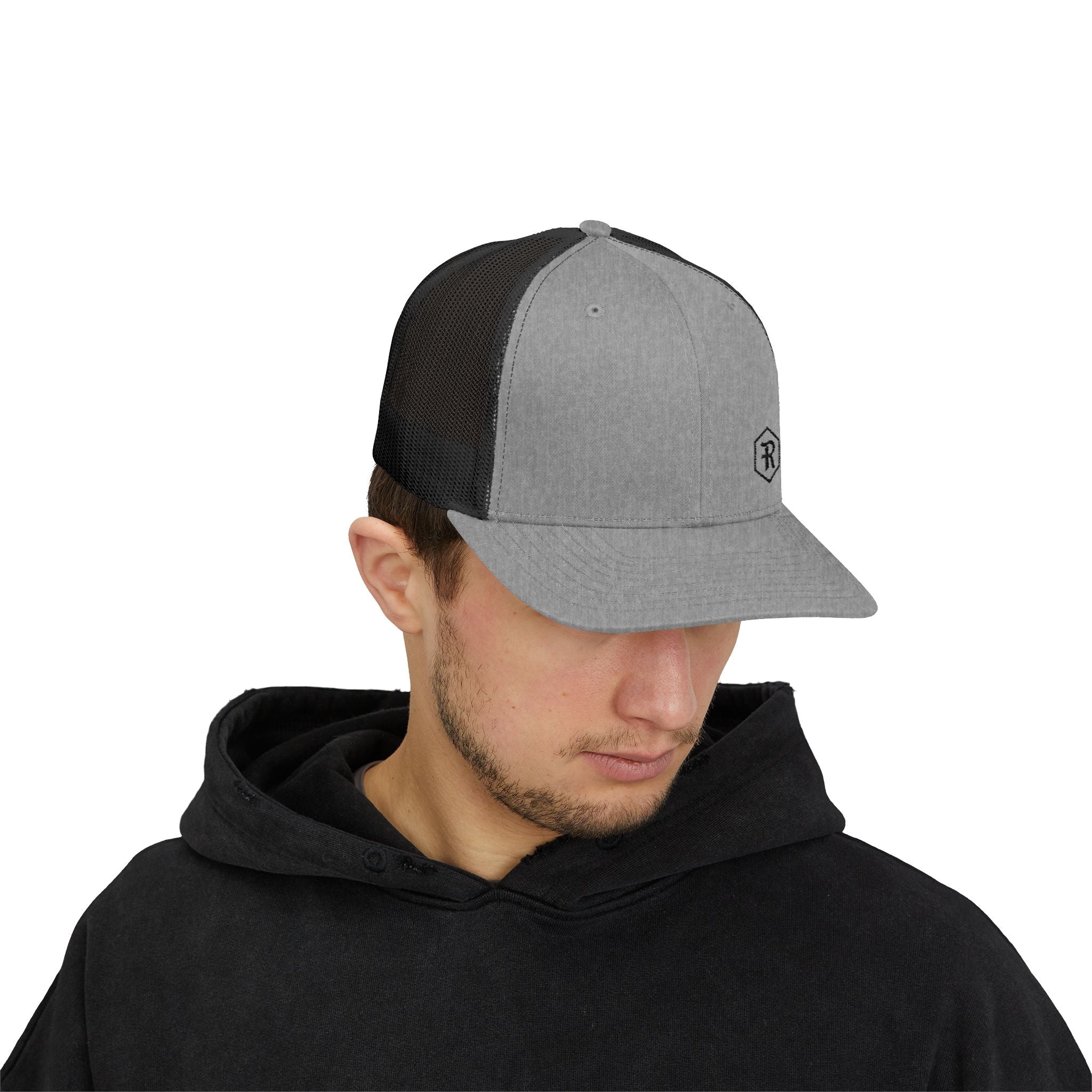 Snapback Trucker Cap | Mesh Back Adjustable Embroidered Hat | Faith Apparel - RESTERATION