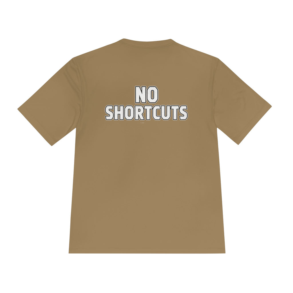 No Shortcuts Performance Tee — Moisture‑Wicking Athletic Shirt - RESTERATION