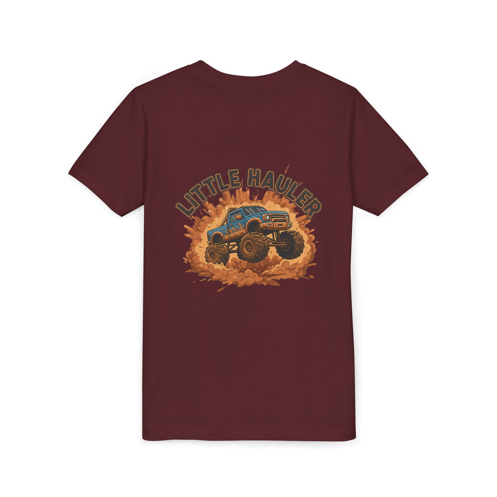 Little Hauler — Monster Truck Youth T-Shirt - RESTERATION