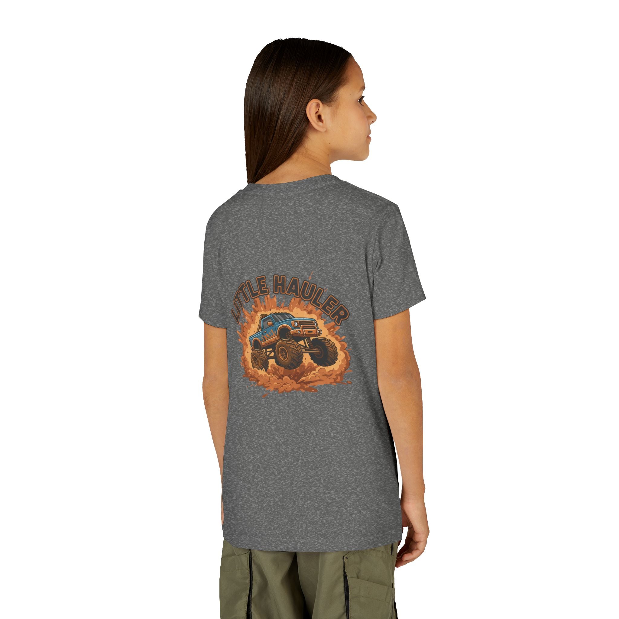 Little Hauler — Monster Truck Youth T-Shirt - RESTERATION