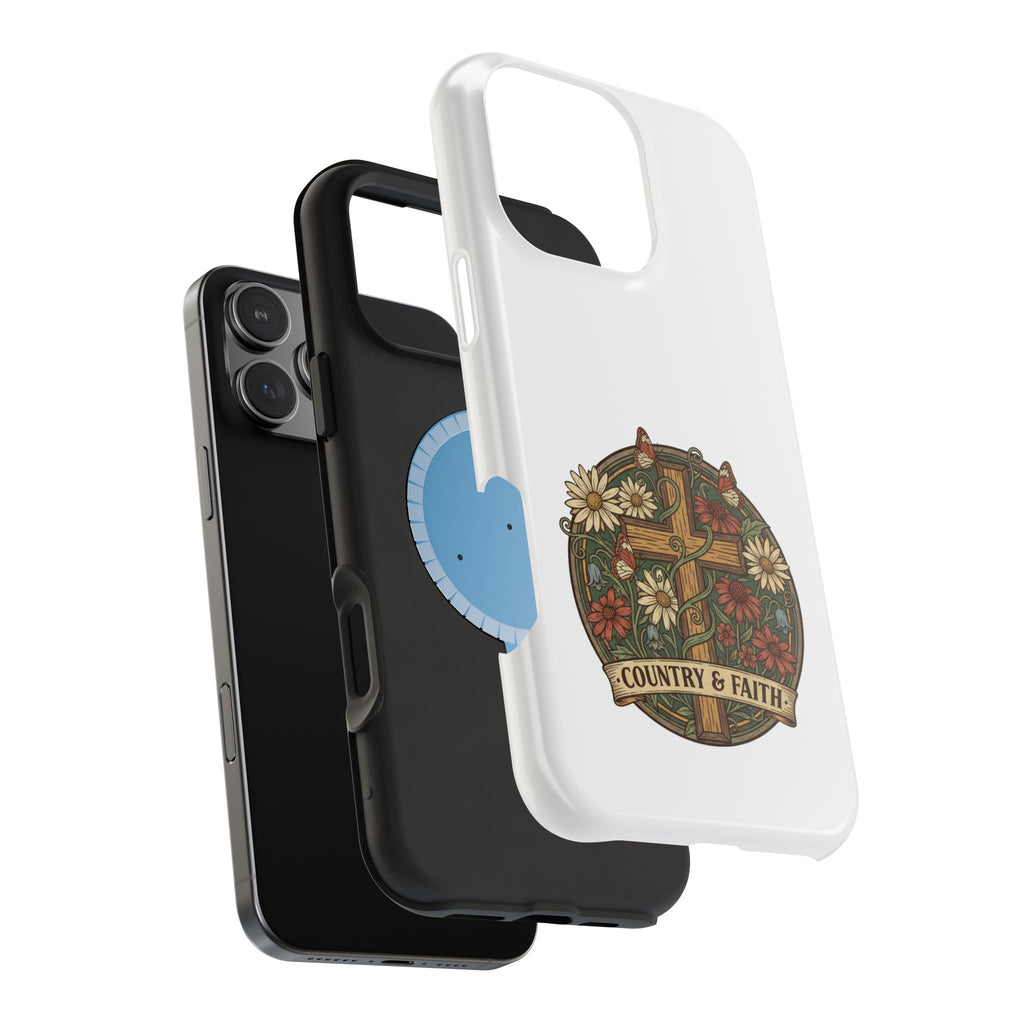 RESTERATION Phone Case — Country & Faith Cross Magnetic Impact-Resistant Cover 4 - RESTERATION