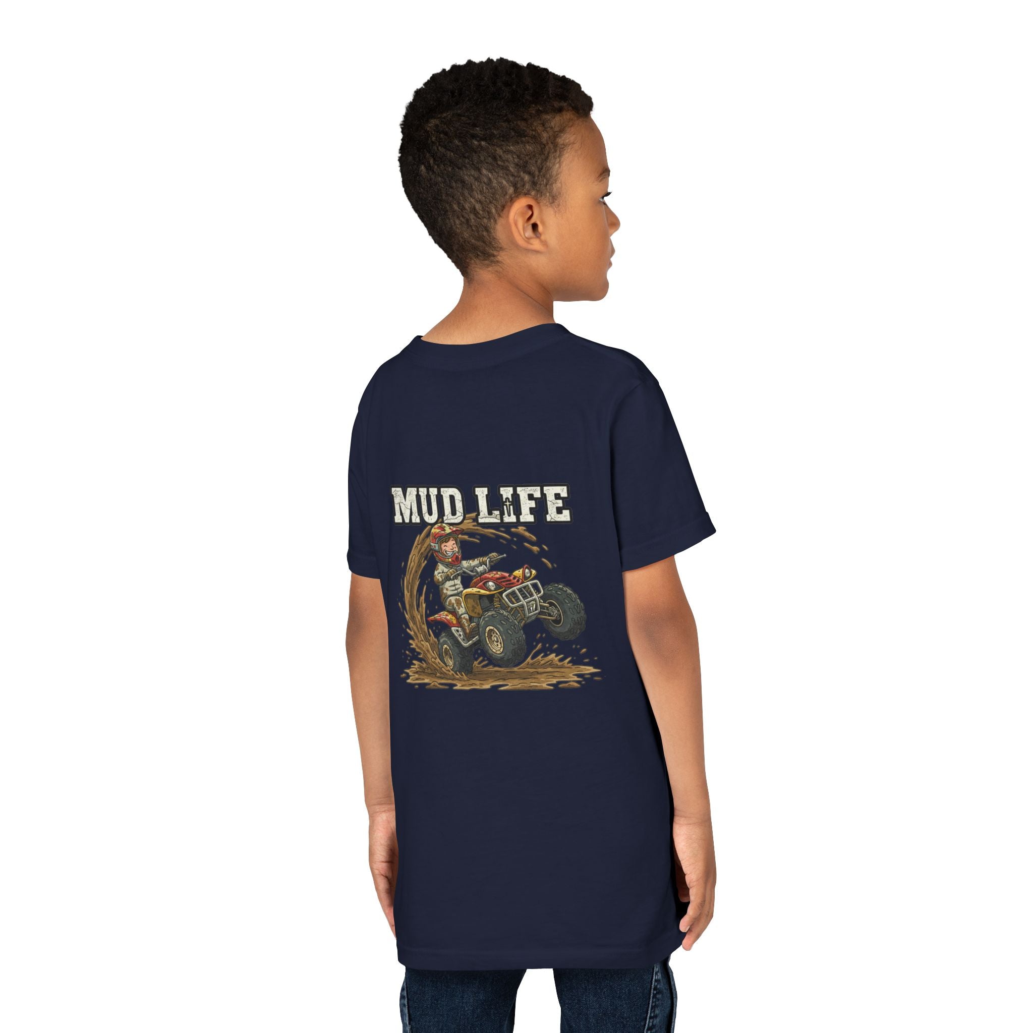 Mud Life — ATV Youth T-Shirt - RESTERATION