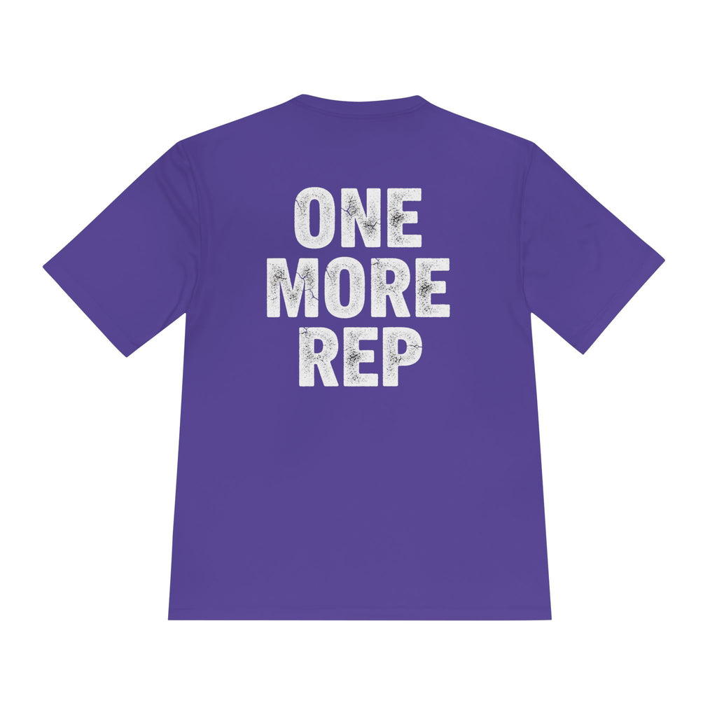 One More Rep Moisture-Wicking Tee — Gym Workout Fitness Shirt - RESTERATION