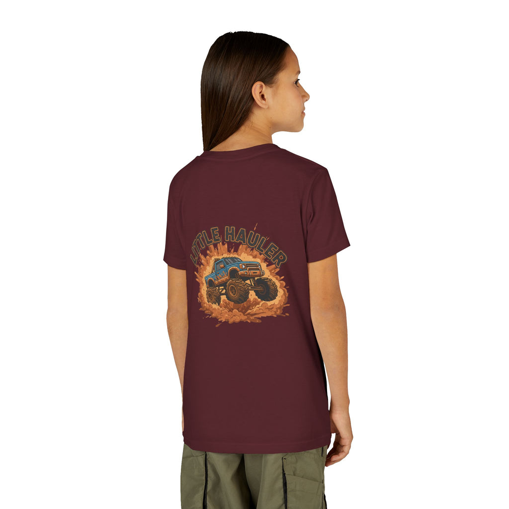 Little Hauler — Monster Truck Youth T-Shirt - RESTERATION