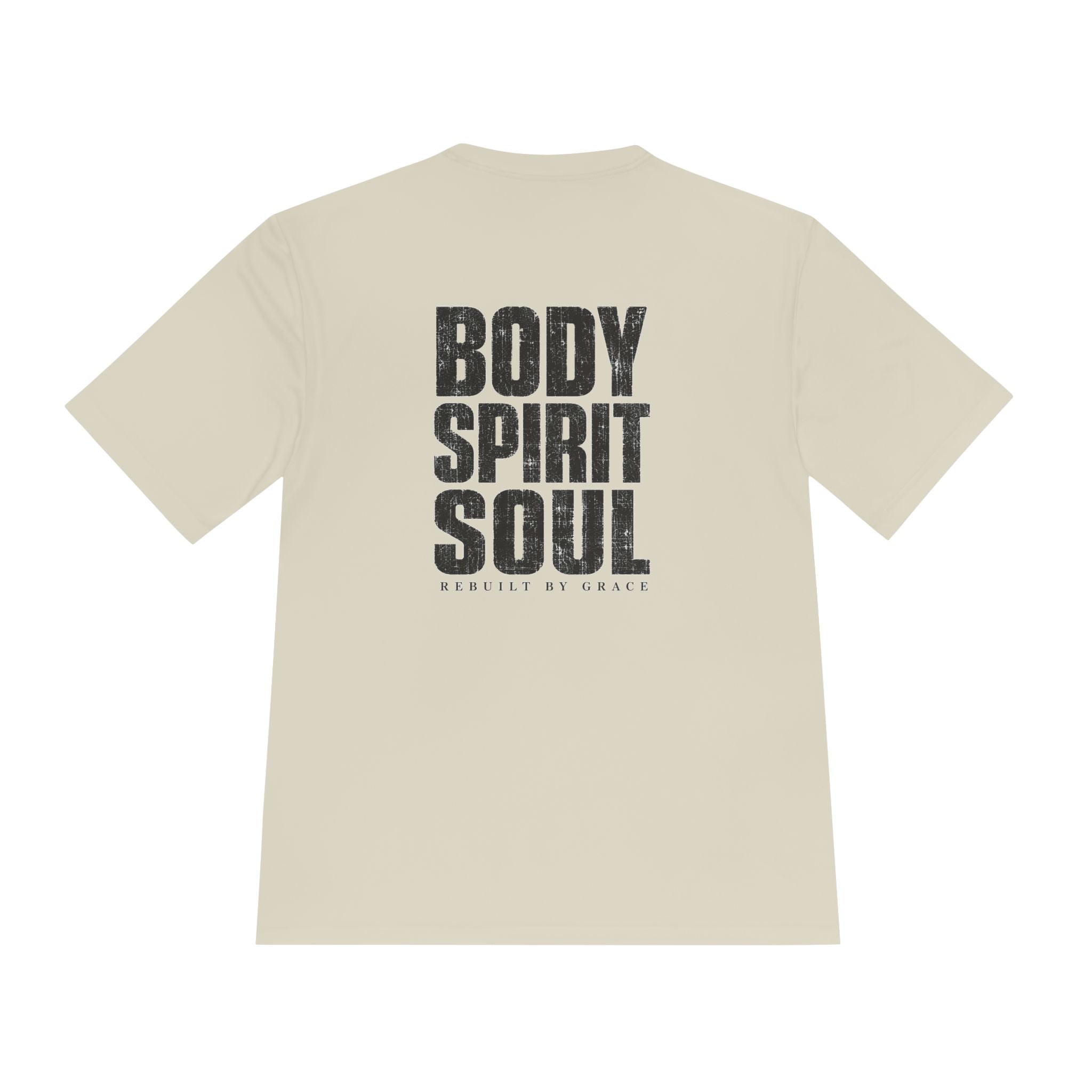 Body Spirit Soul Moisture-Wicking Tee — Athletic Faith-Inspired Shirt - RESTERATION
