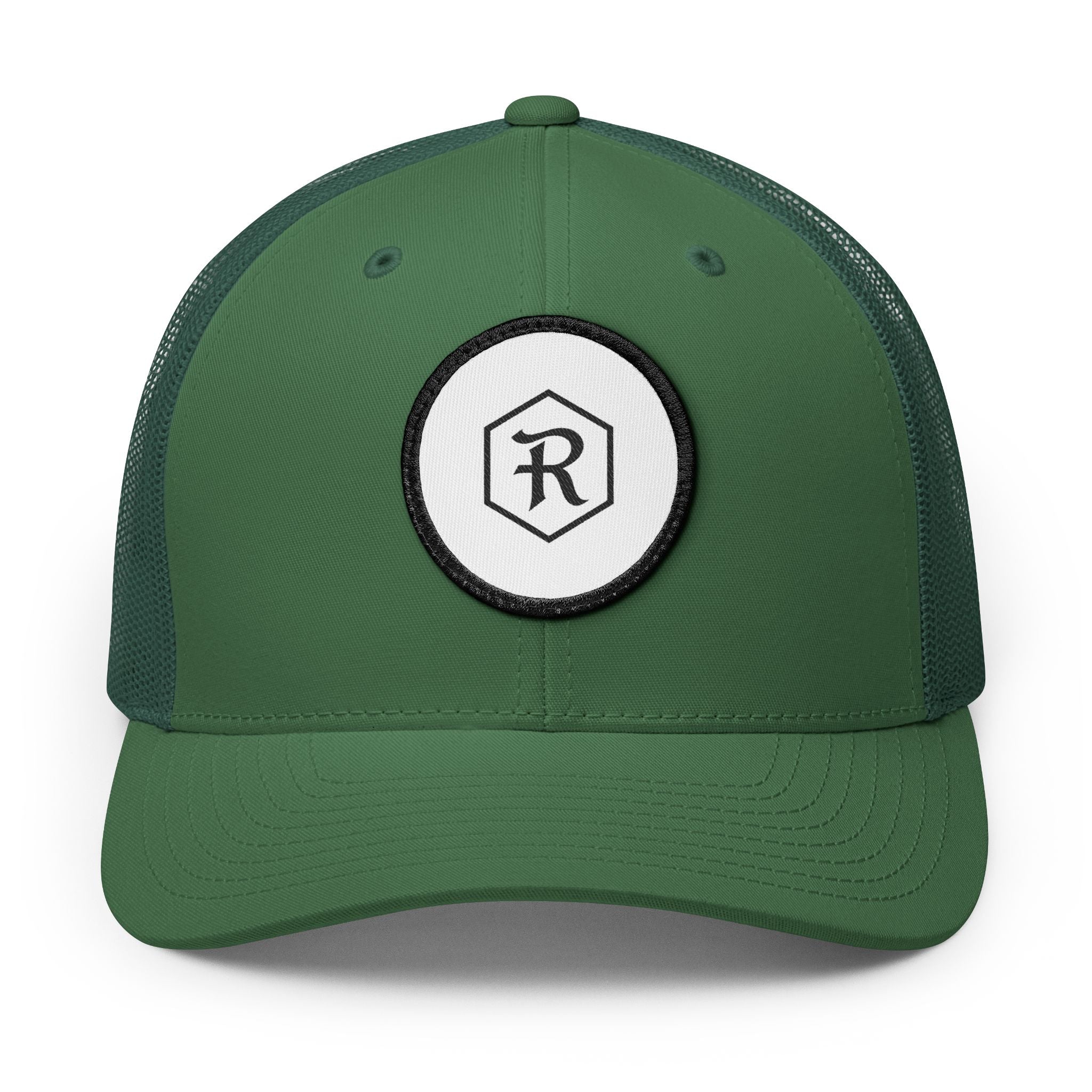 Embroidered Patch Trucker Cap | Snapback Mesh Back Hat | Faith Apparel - RESTERATION