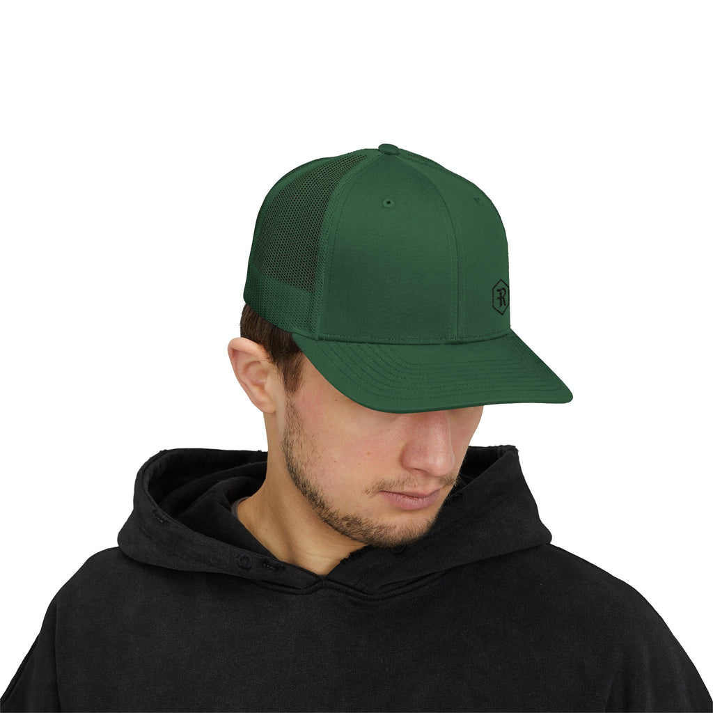 Snapback Trucker Cap | Mesh Back Adjustable Embroidered Hat | Faith Apparel - RESTERATION