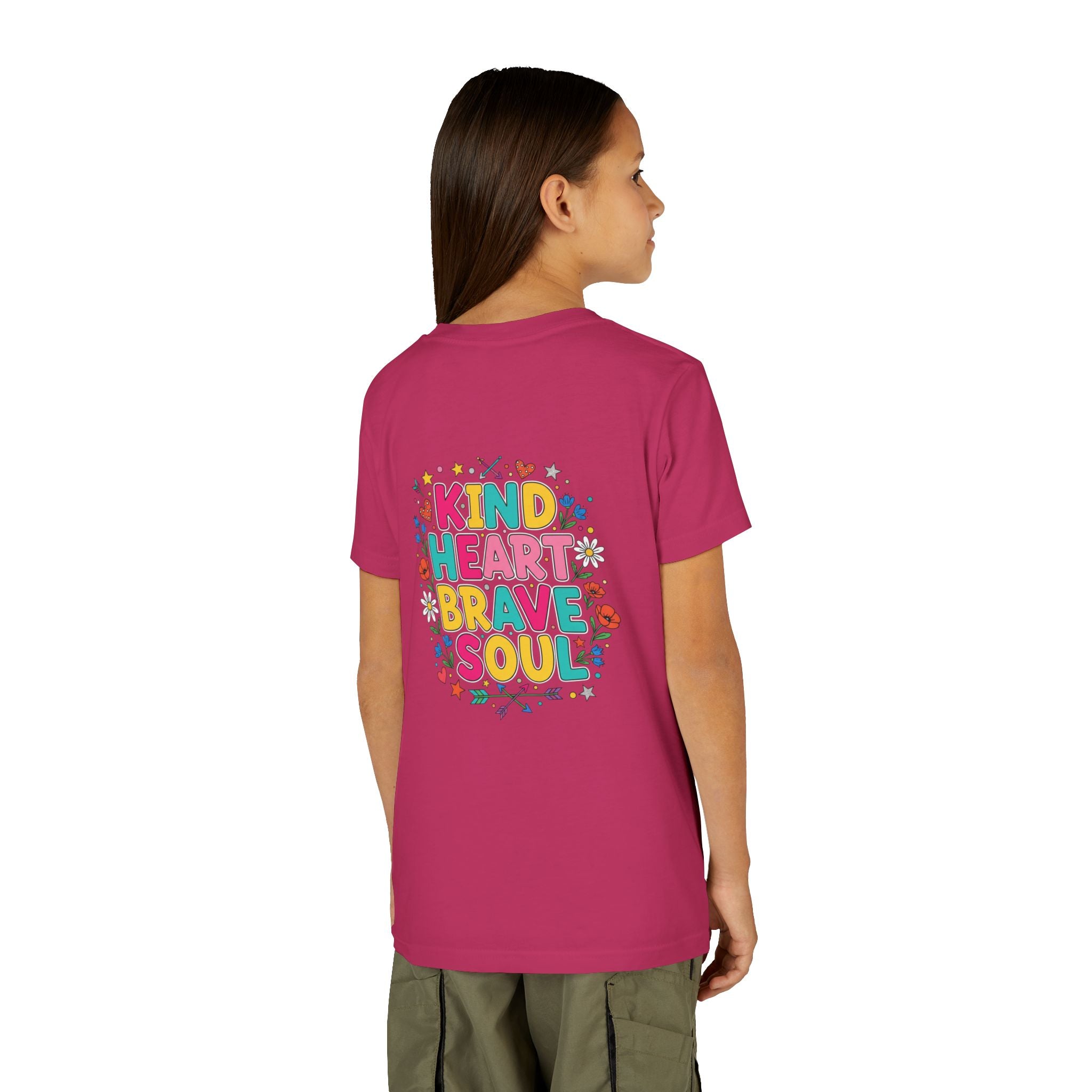 Kind Heart Brave Soul — Inspirational Youth T-Shirt - RESTERATION