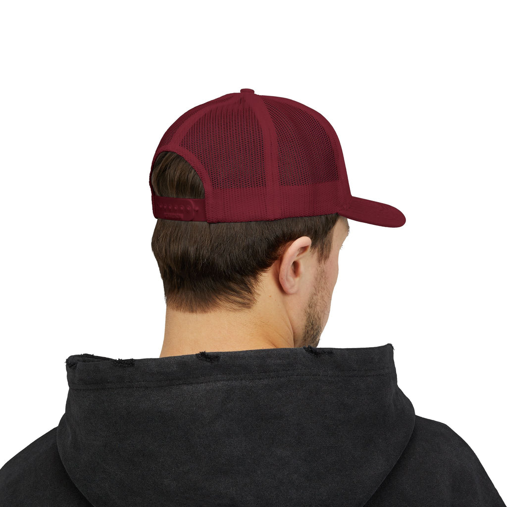 Snapback Trucker Cap | Mesh Back Adjustable Embroidered Hat | Faith Apparel - RESTERATION