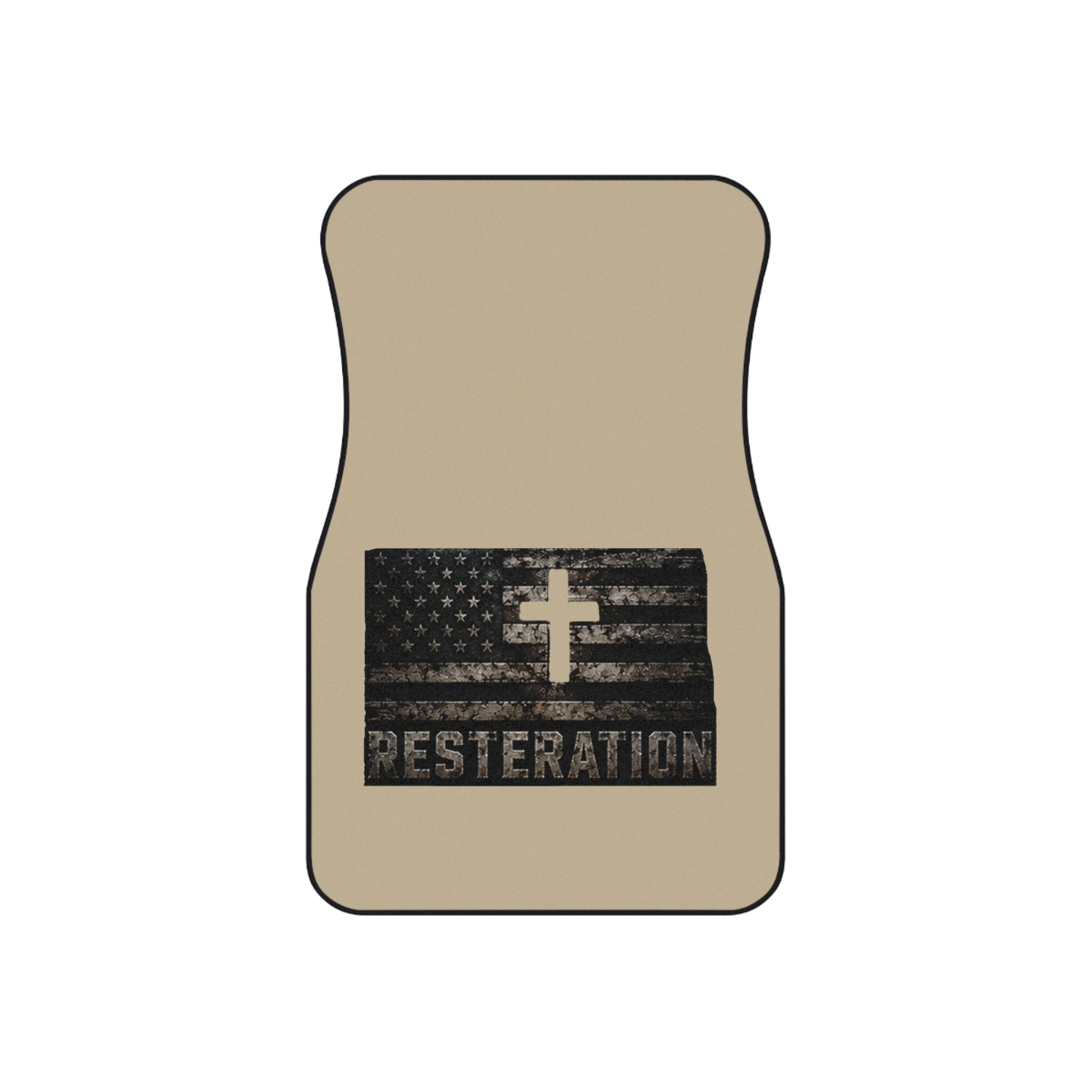RESTERATION Flag Car Floor Mats — Front Pair 3 - RESTERATION