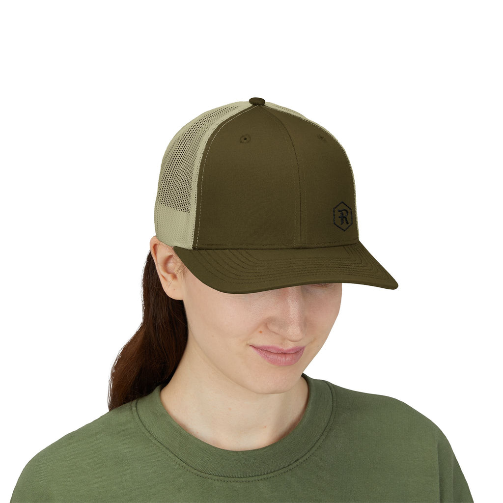 Snapback Trucker Cap | Mesh Back Adjustable Embroidered Hat | Faith Apparel - RESTERATION