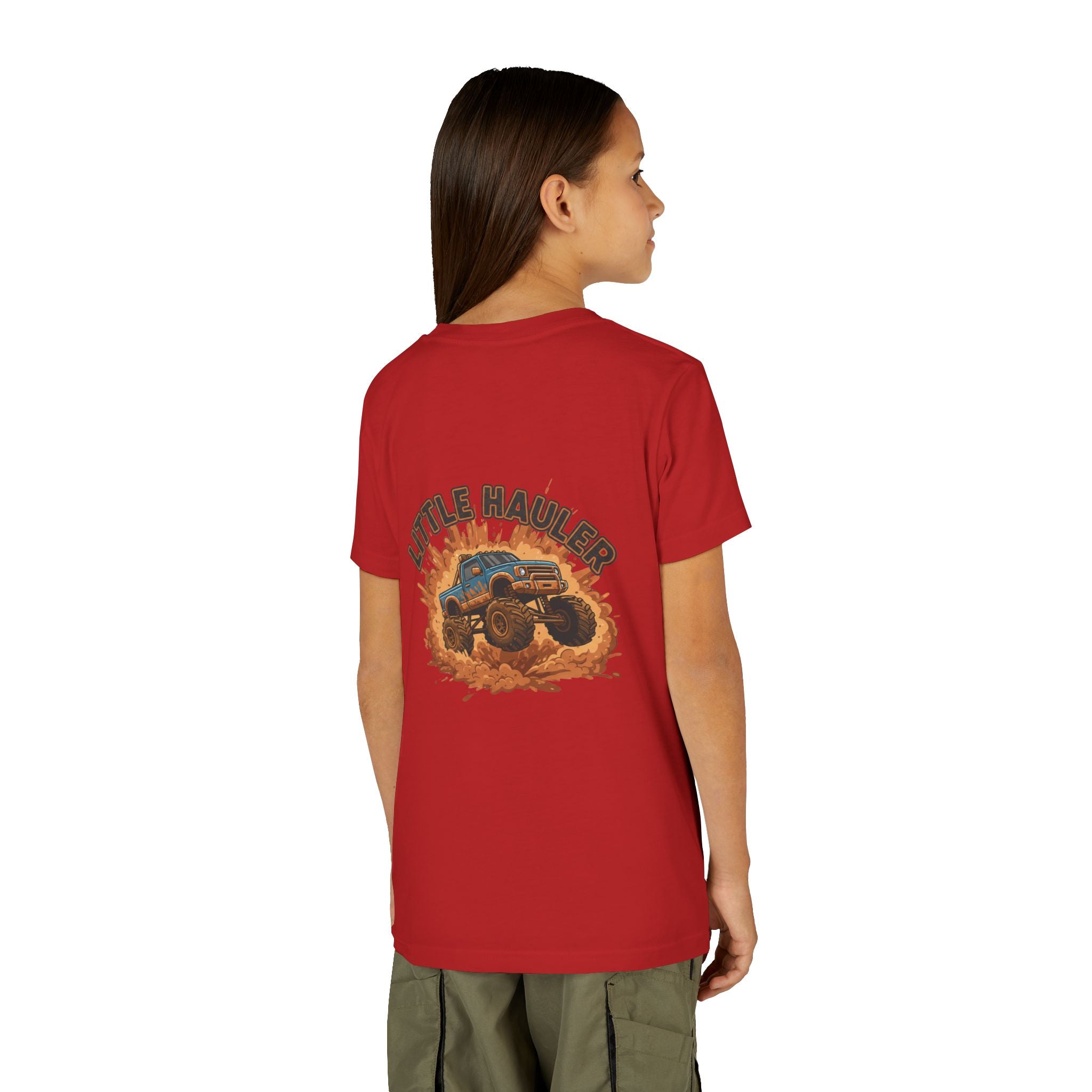 Little Hauler — Monster Truck Youth T-Shirt - RESTERATION
