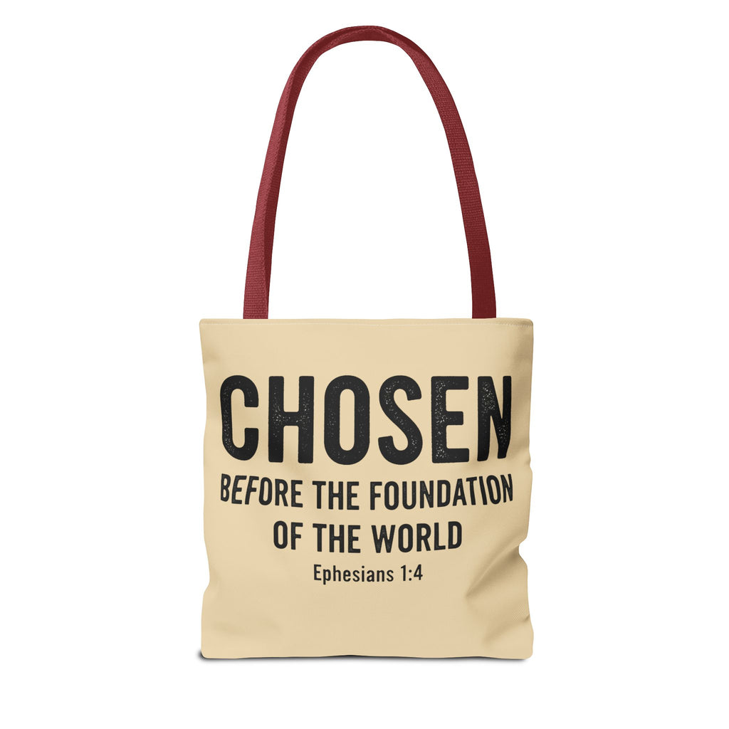 RESTERATION 'Chosen' Faith Tote Bag — Western Floral & Horseshoe | Scripture Tote | 3 Sizes