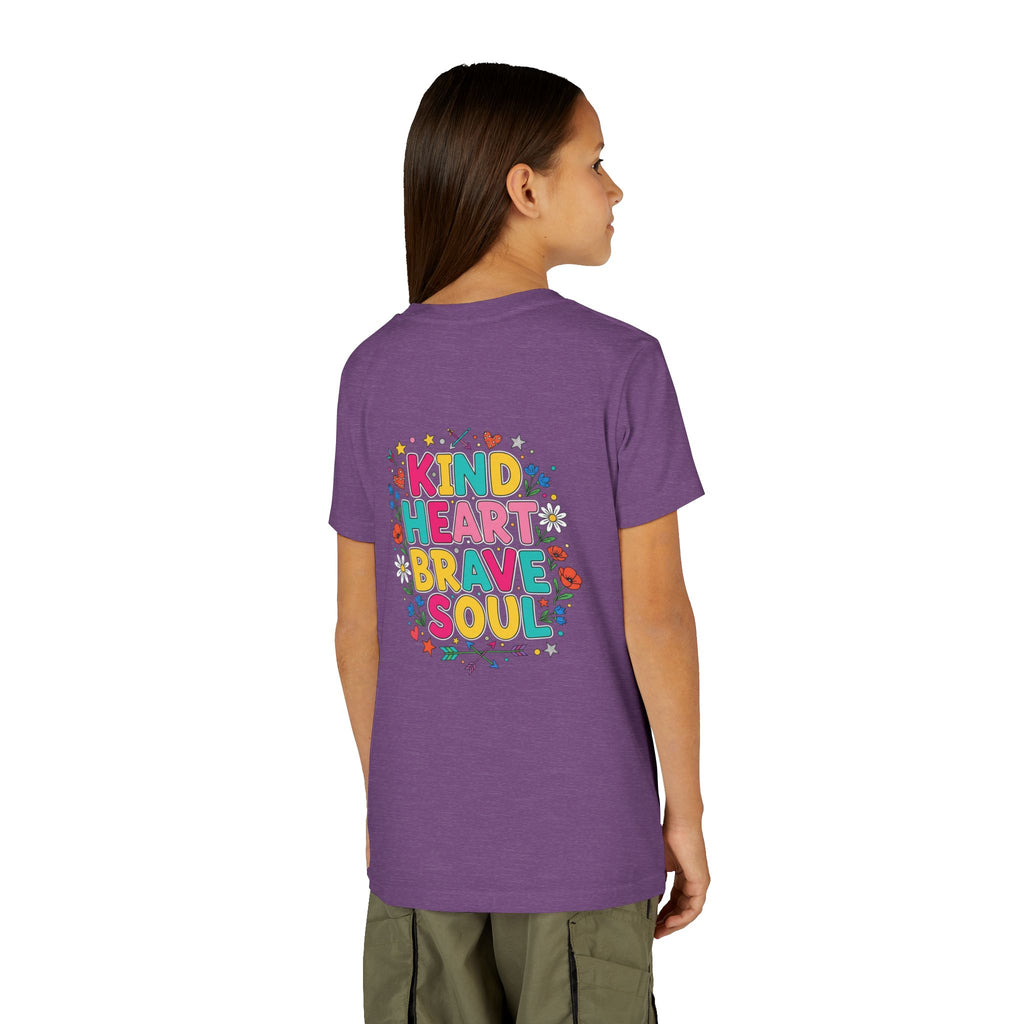 Kind Heart Brave Soul — Inspirational Youth T-Shirt - RESTERATION