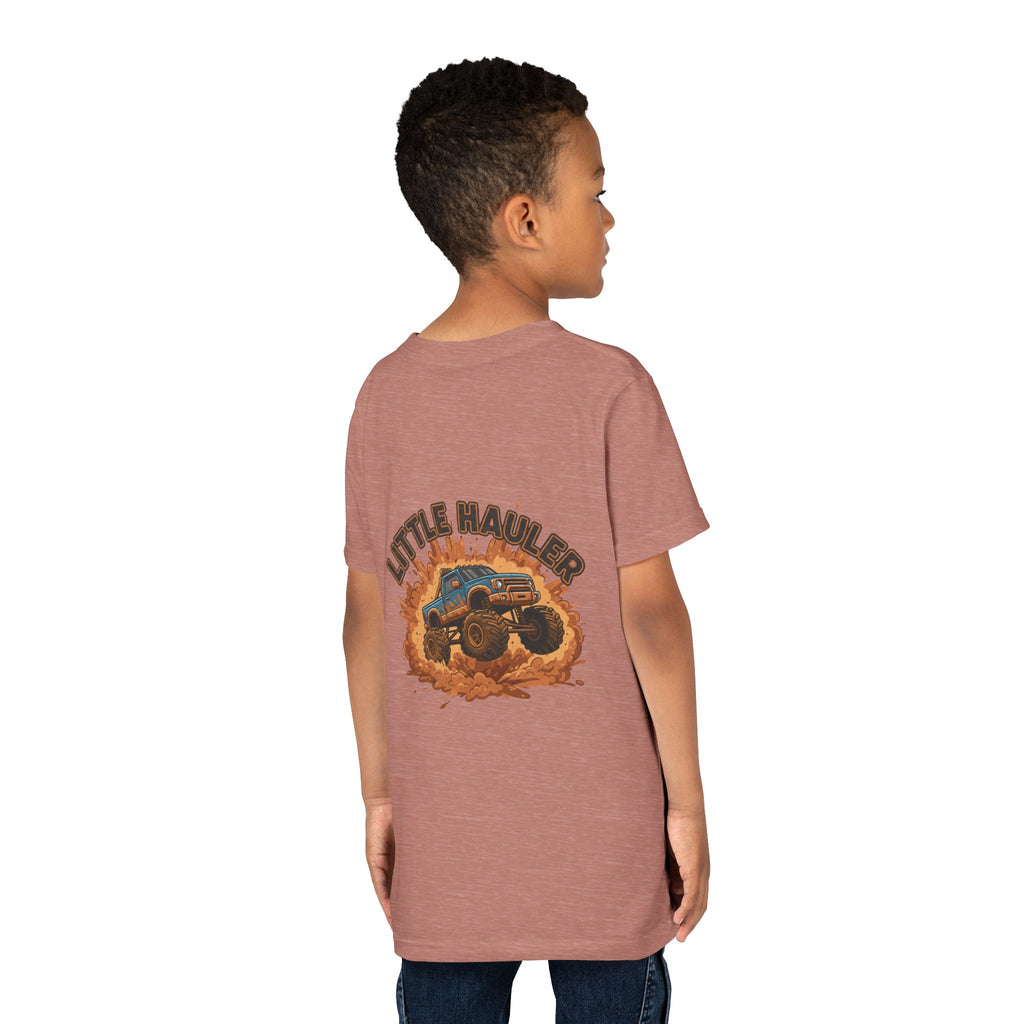 Little Hauler — Monster Truck Youth T-Shirt - RESTERATION