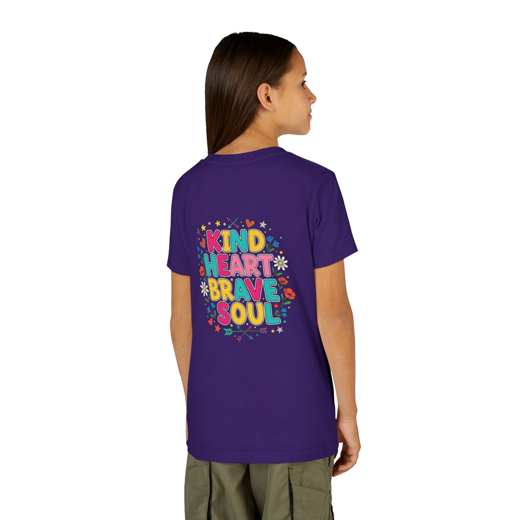 Kind Heart Brave Soul — Inspirational Youth T-Shirt - RESTERATION