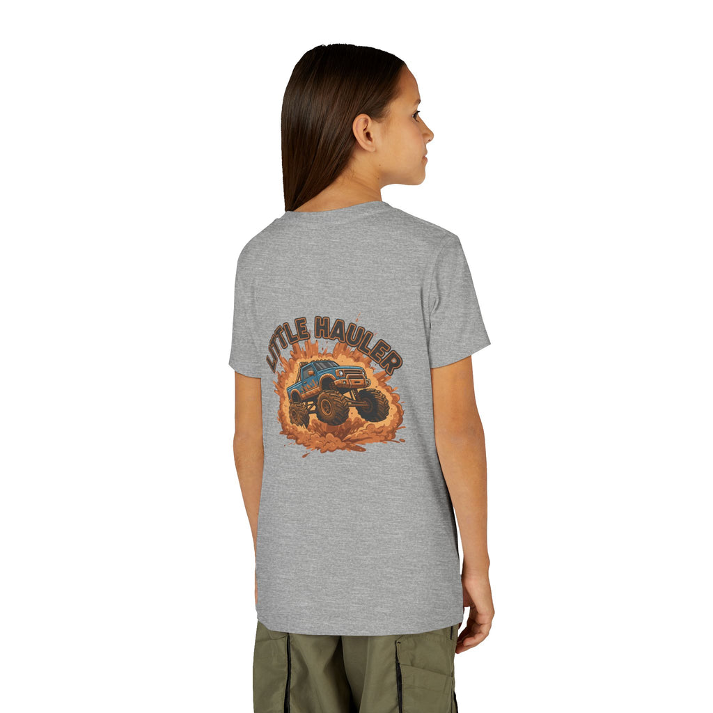 Little Hauler — Monster Truck Youth T-Shirt - RESTERATION