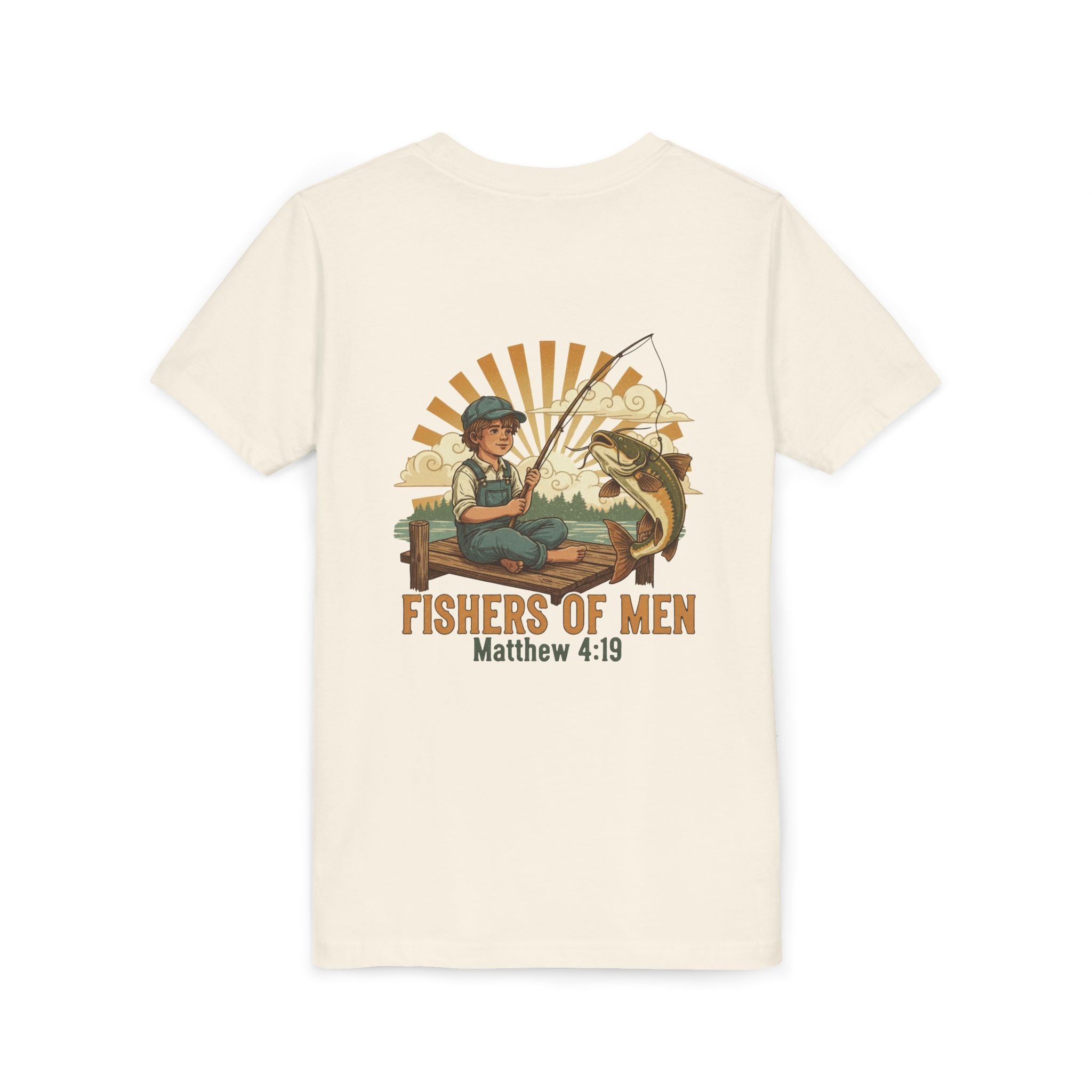 Fishers of Men — Christian Youth T-Shirt (Matthew 4:19) - RESTERATION
