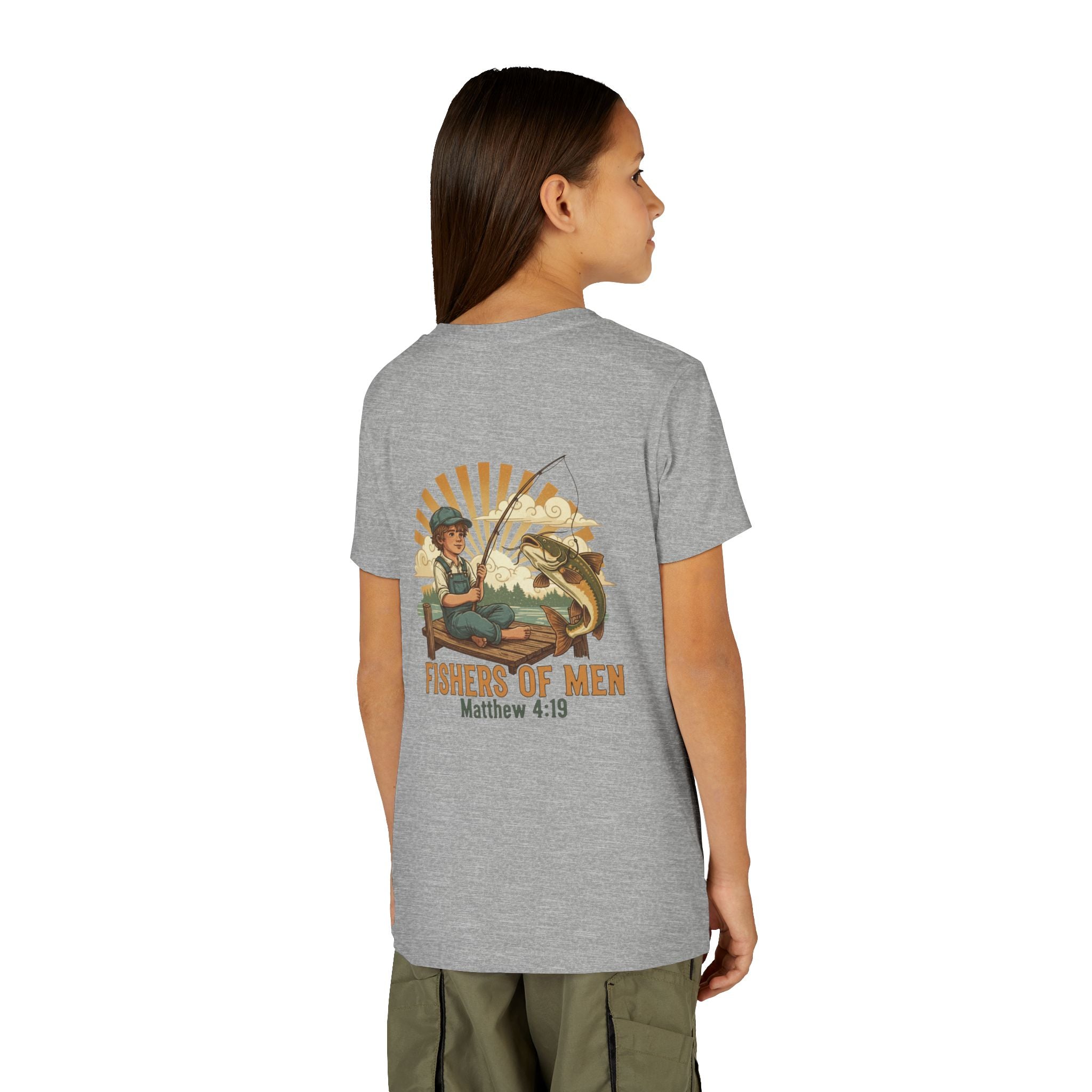 Fishers of Men — Christian Youth T-Shirt (Matthew 4:19) - RESTERATION