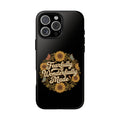 RESTERATION Phone Case — 'Fearfully & Wonderfully Made' Sunflower Floral Cover #1
