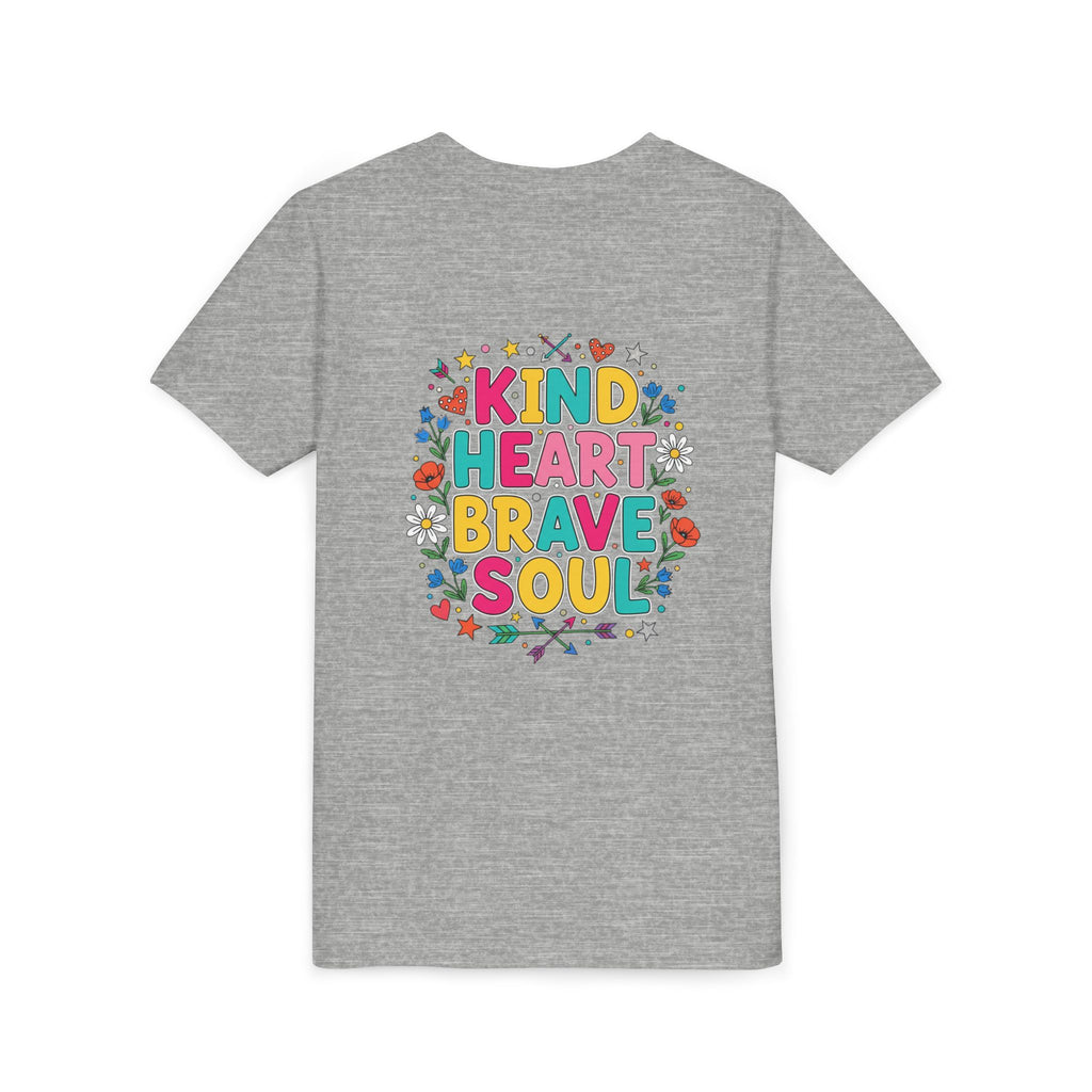 Kind Heart Brave Soul — Inspirational Youth T-Shirt - RESTERATION