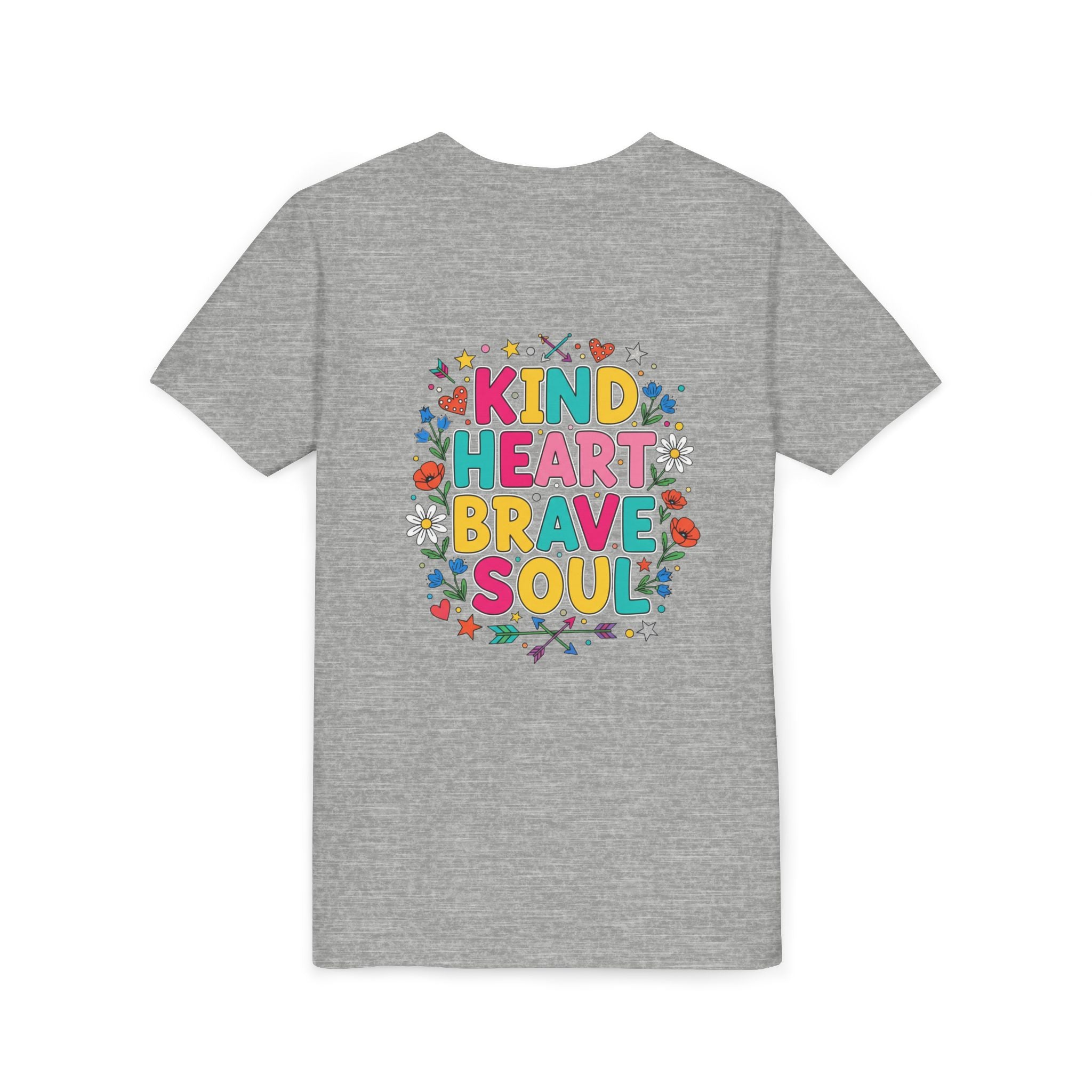 Kind Heart Brave Soul — Inspirational Youth T-Shirt - RESTERATION
