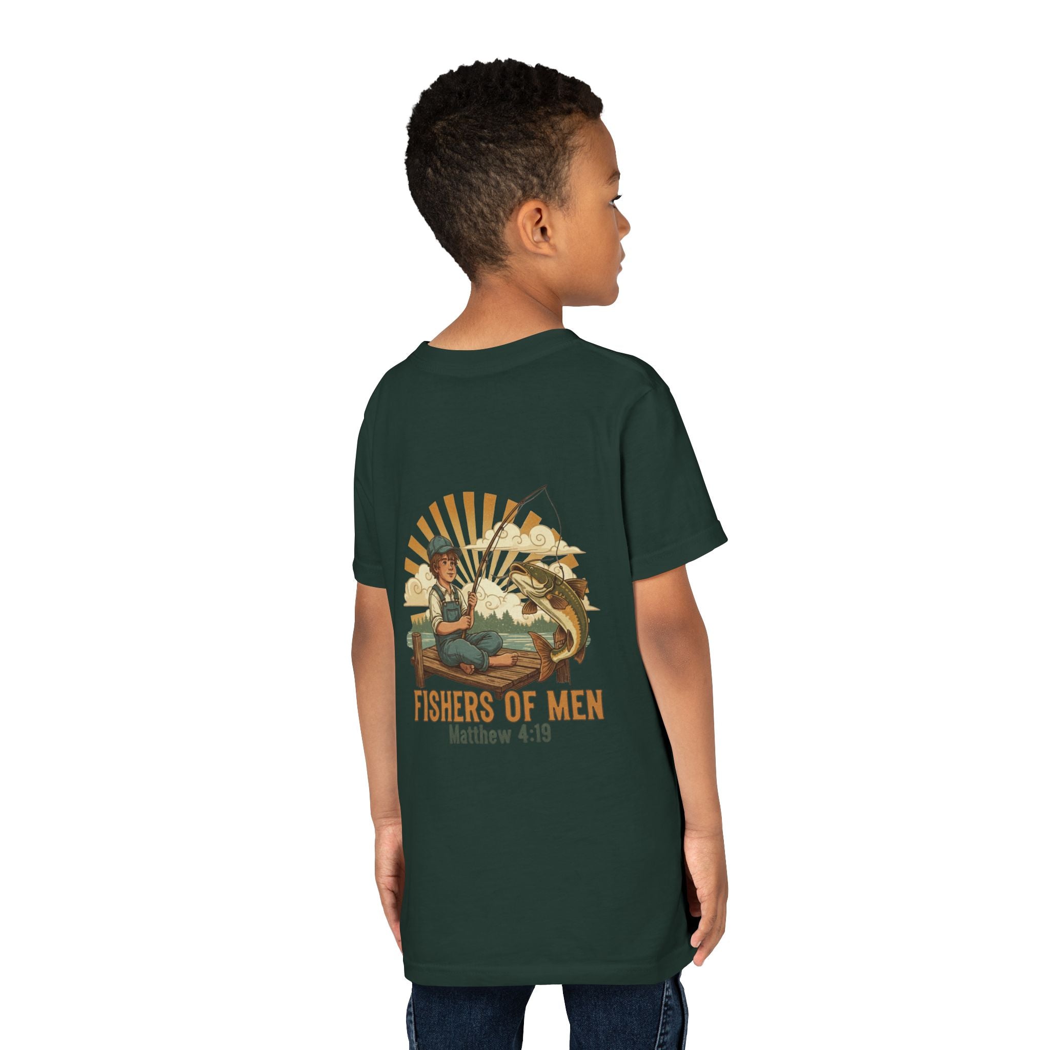 Fishers of Men — Christian Youth T-Shirt (Matthew 4:19) - RESTERATION