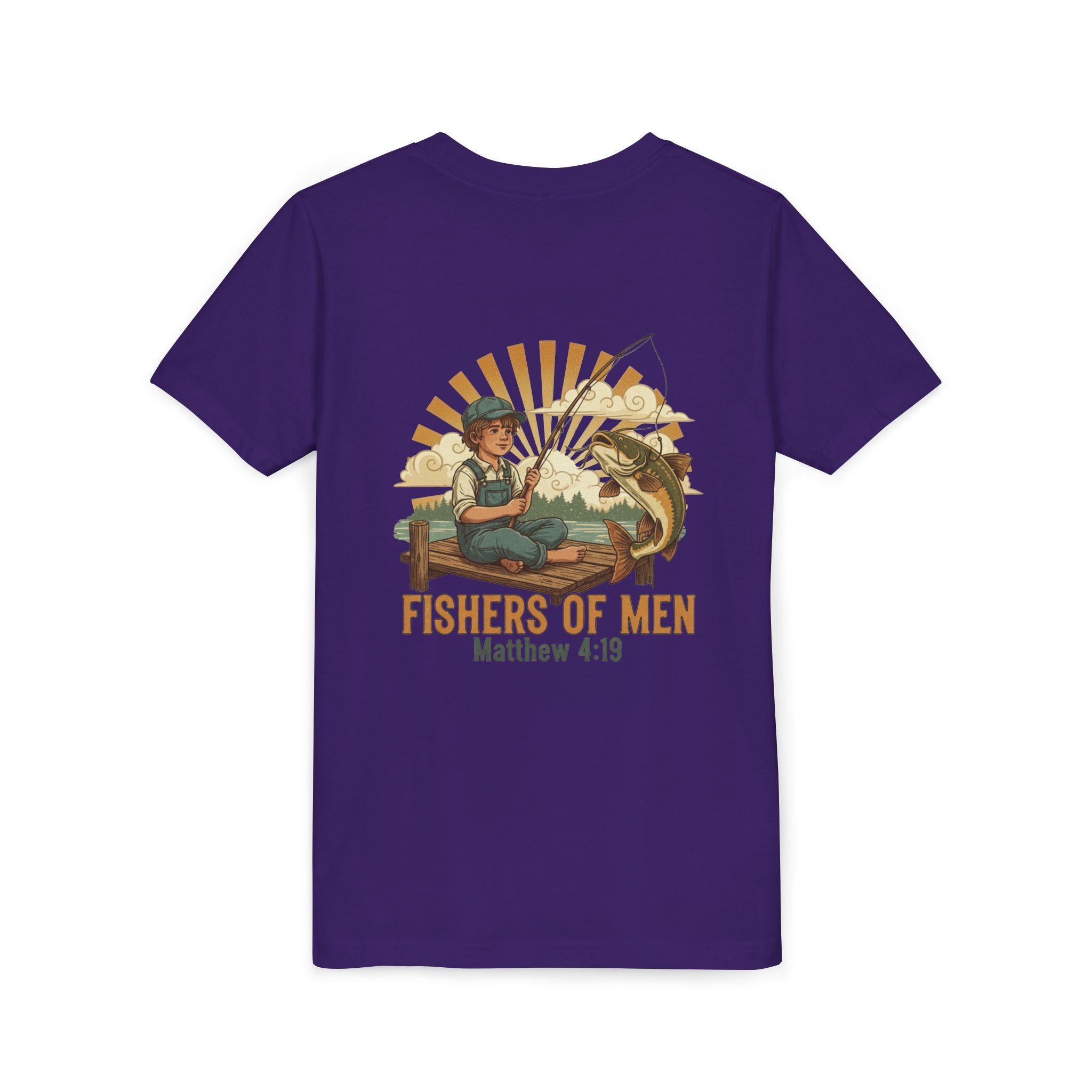 Fishers of Men — Christian Youth T-Shirt (Matthew 4:19) - RESTERATION