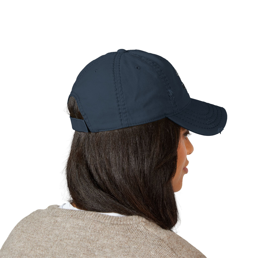 RESTERATION Distressed Dad Hat — Built for the Long Day - RESTERATION