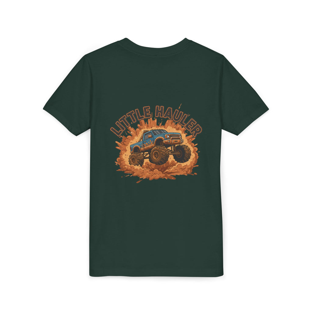 Little Hauler — Monster Truck Youth T-Shirt - RESTERATION