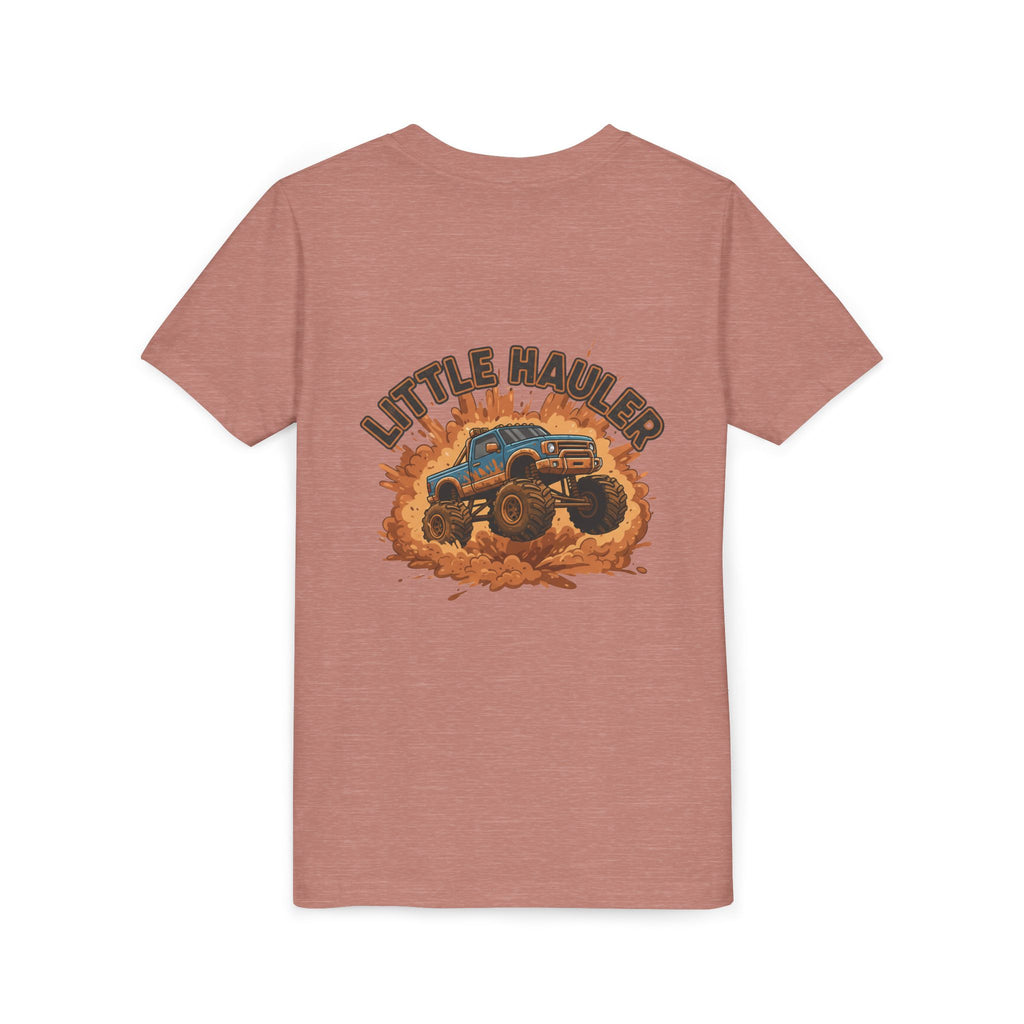 Little Hauler — Monster Truck Youth T-Shirt - RESTERATION