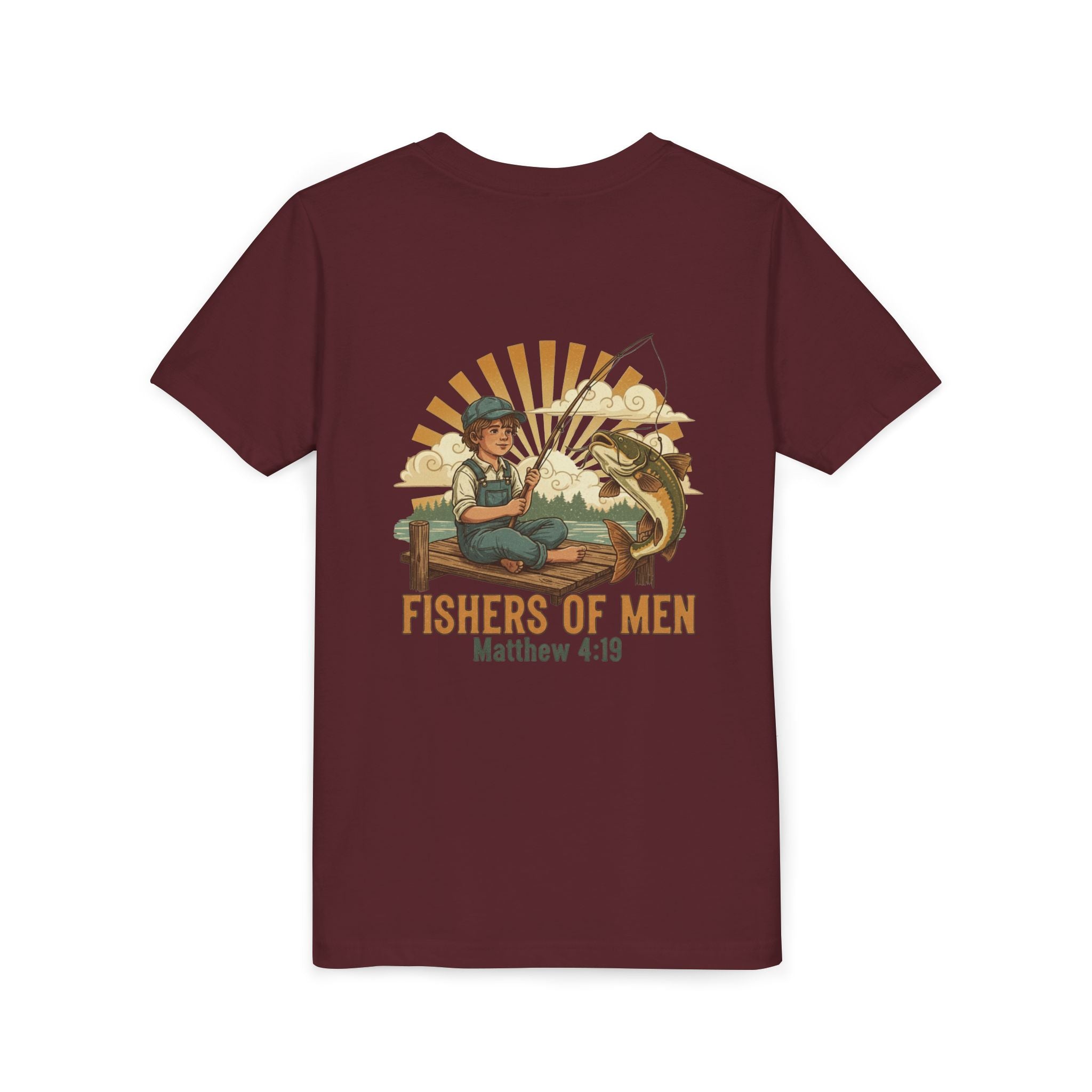 Fishers of Men — Christian Youth T-Shirt (Matthew 4:19) - RESTERATION