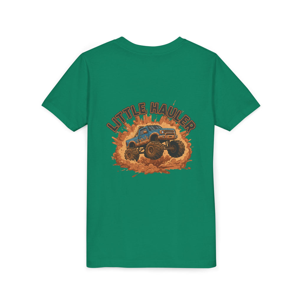 Little Hauler — Monster Truck Youth T-Shirt - RESTERATION