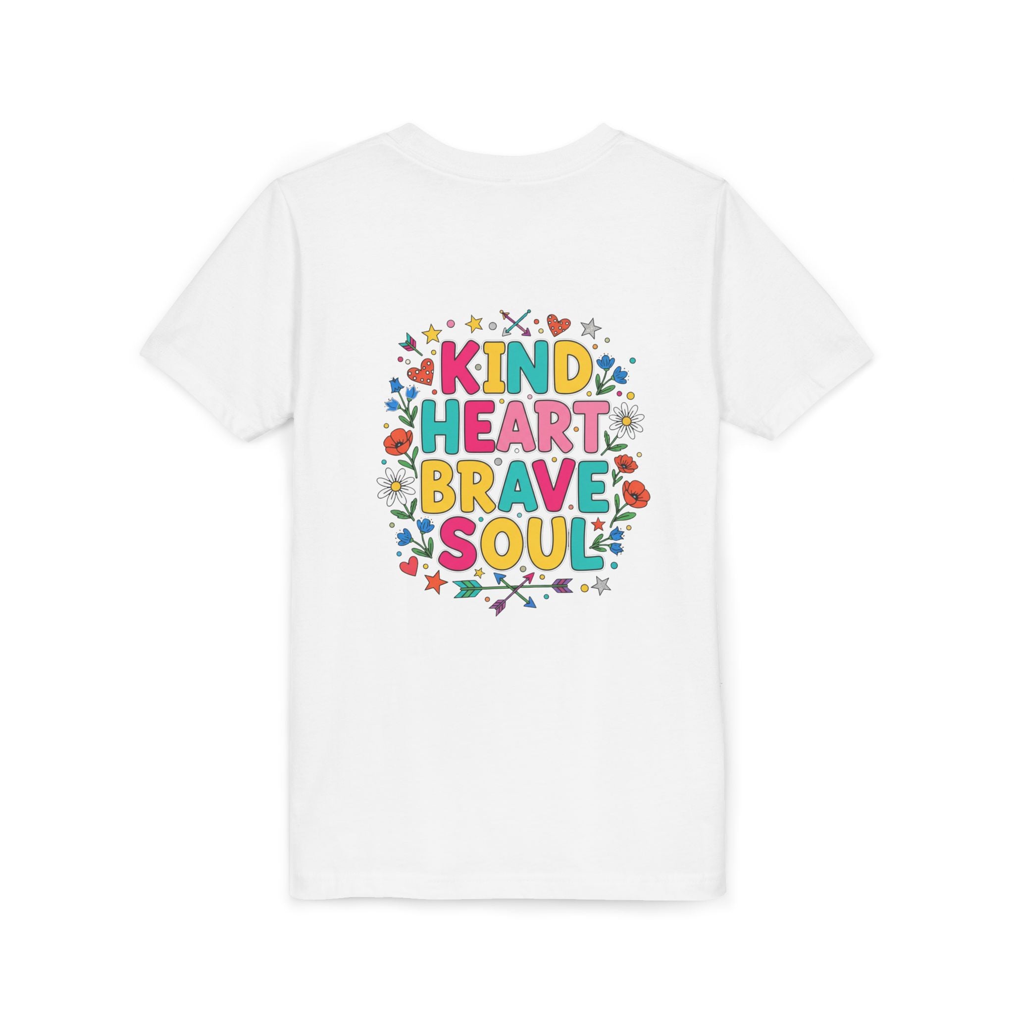 Kind Heart Brave Soul — Inspirational Youth T-Shirt - RESTERATION