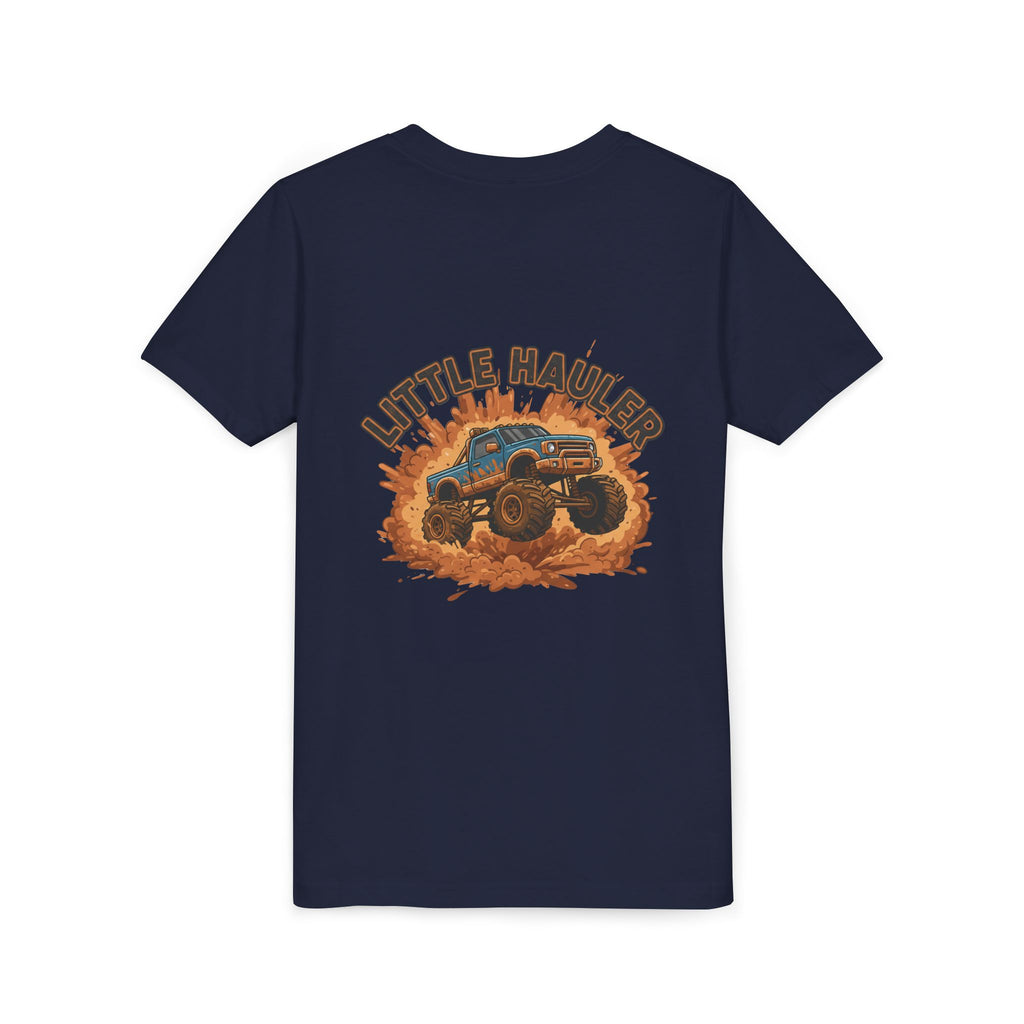 Little Hauler — Monster Truck Youth T-Shirt - RESTERATION