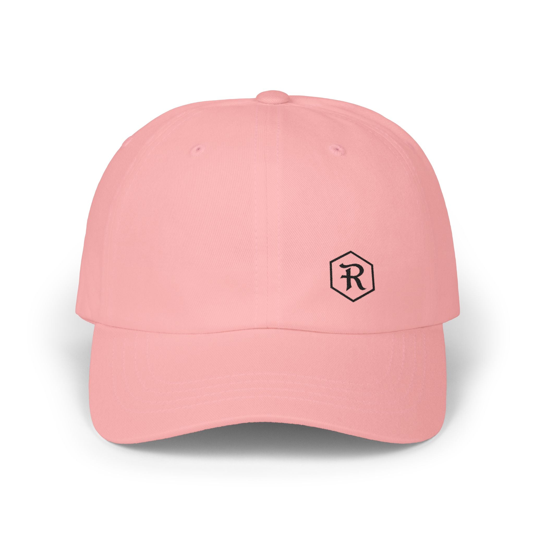 Monogram Dad Cap | Hexagon R Embroidered Hat | Faith Apparel - RESTERATION