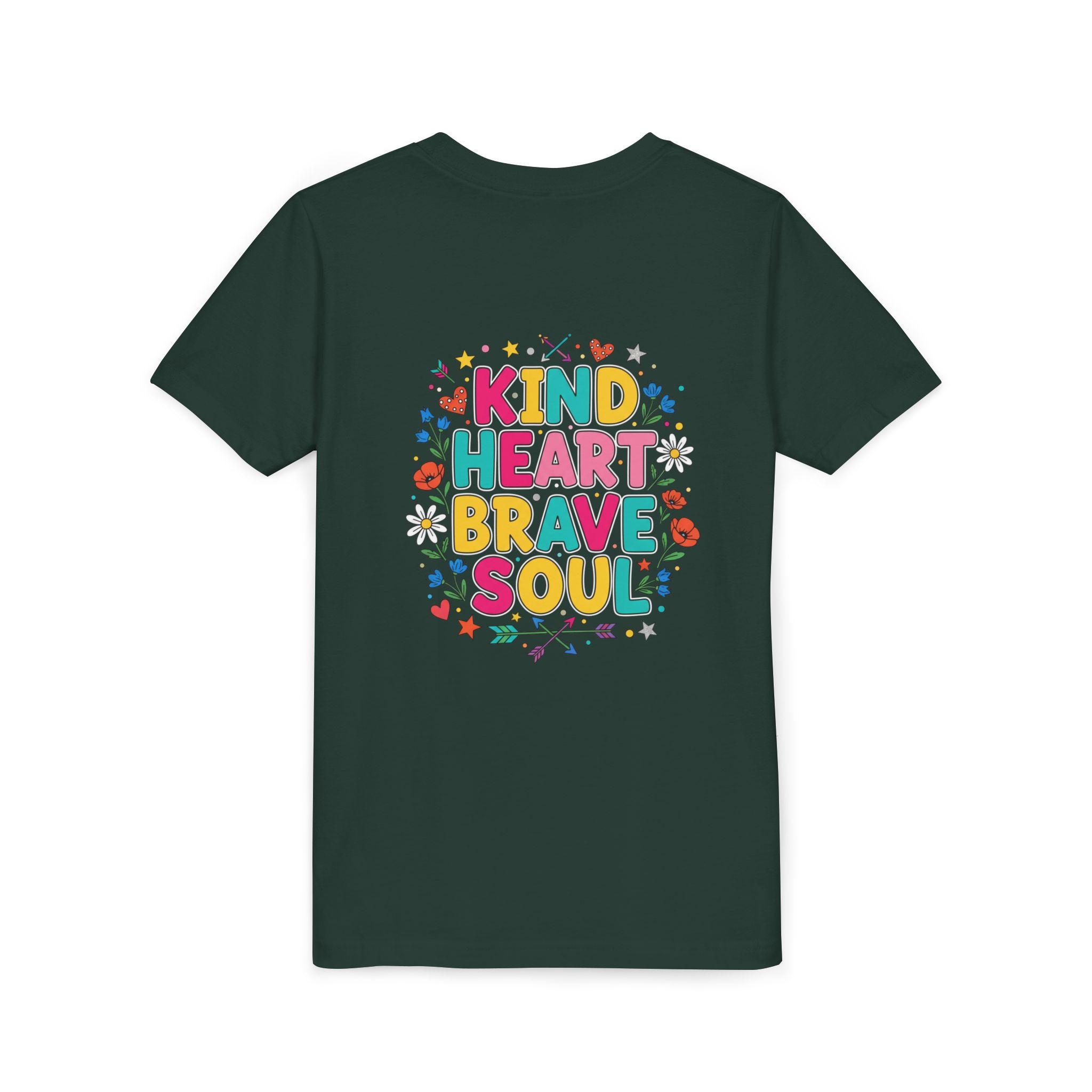Kind Heart Brave Soul — Inspirational Youth T-Shirt - RESTERATION