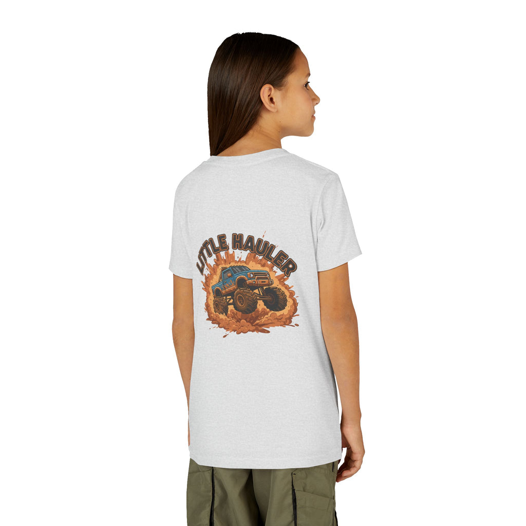 Little Hauler — Monster Truck Youth T-Shirt - RESTERATION