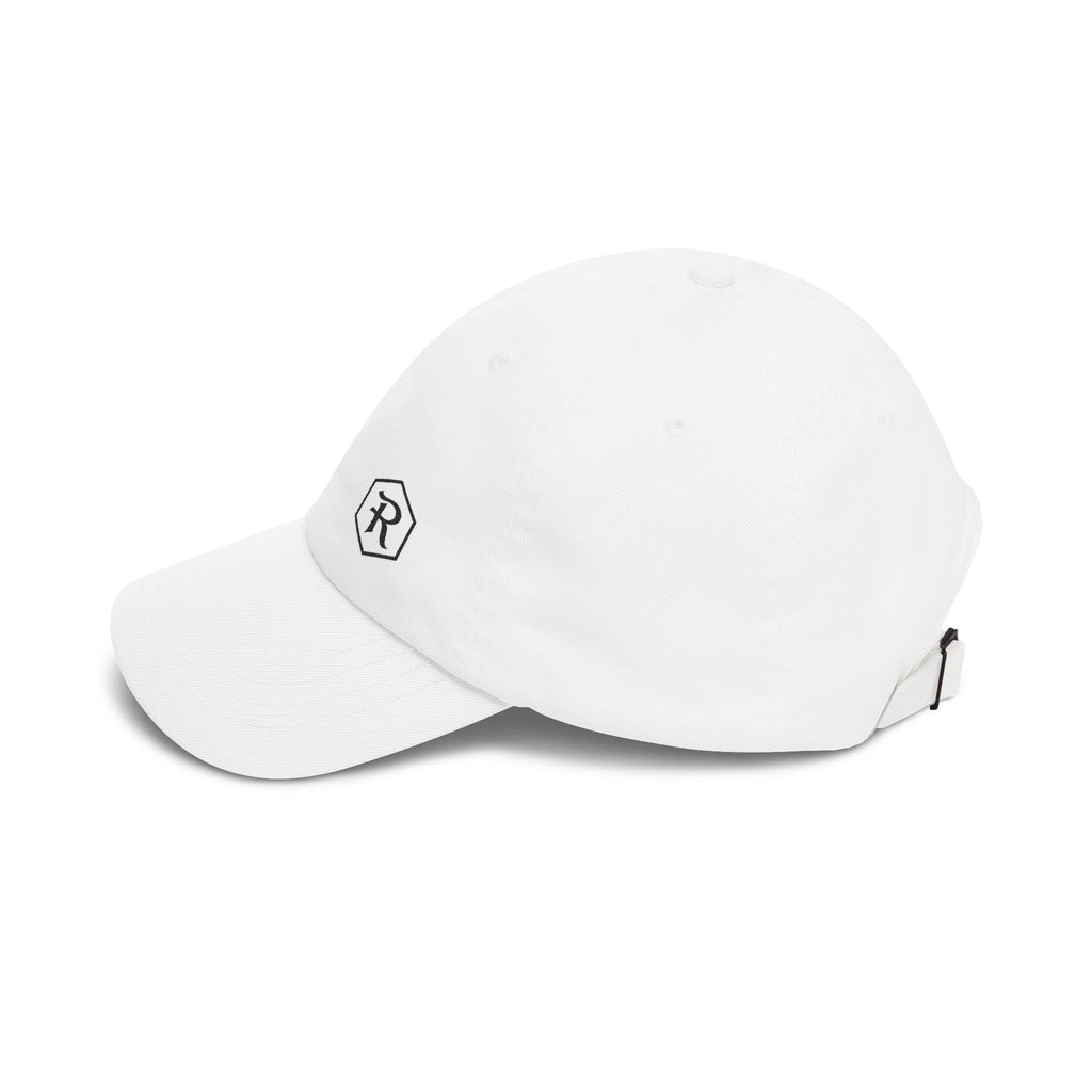 Monogram Dad Cap | Hexagon R Embroidered Hat | Faith Apparel - RESTERATION