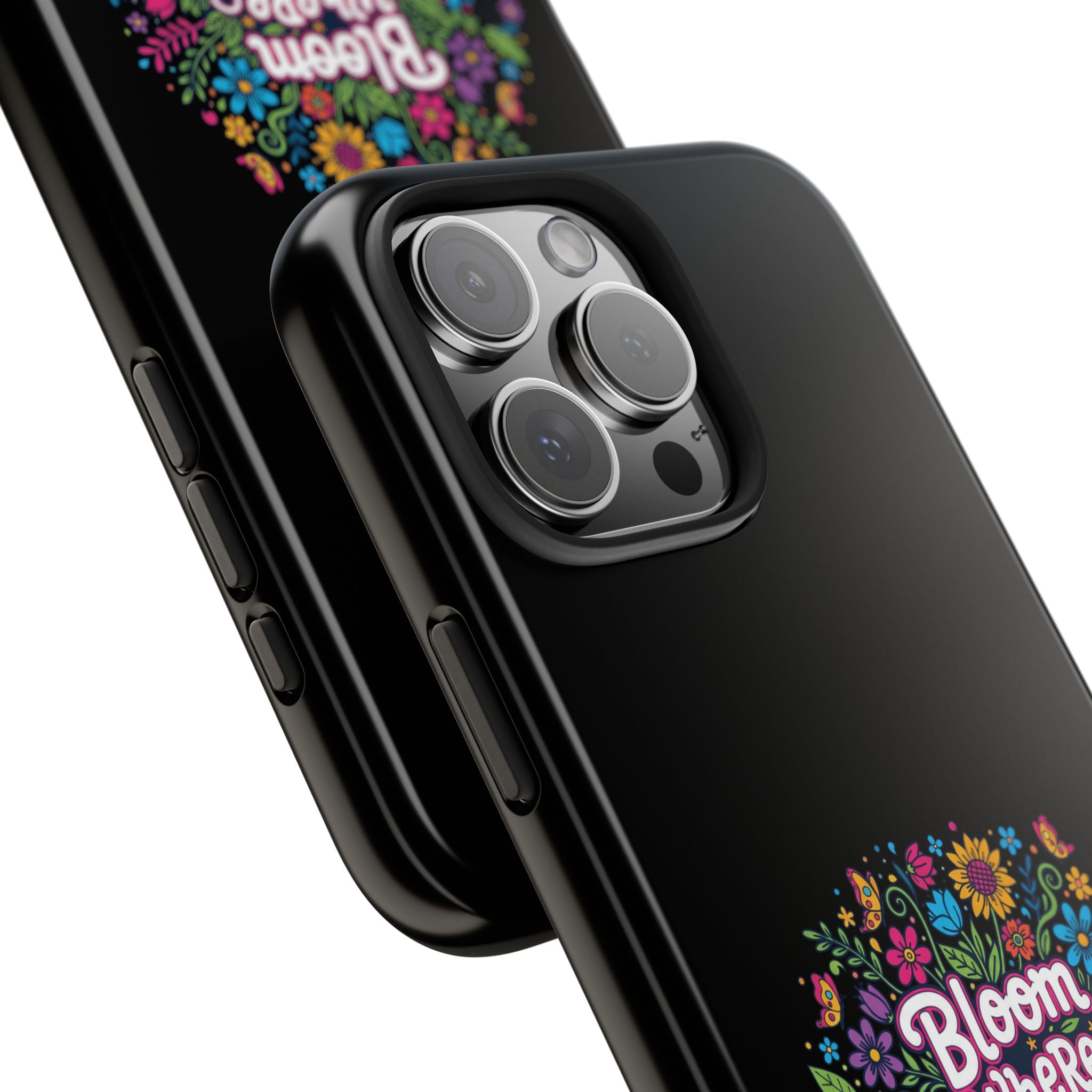 RESTERATION Tough Phone Case — 'Bloom Where You Are Planted' Floral Cover #1