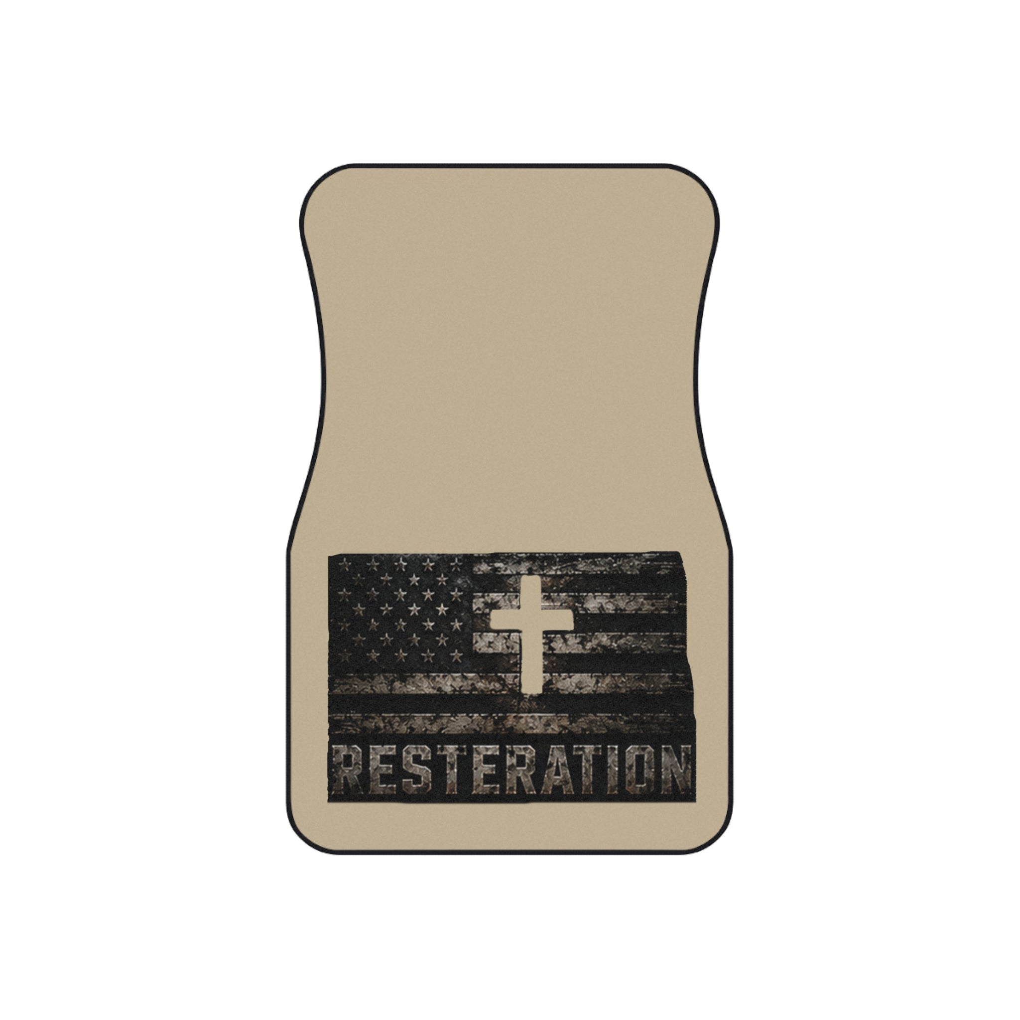 Distressed American Flag Car Mat Set — 4-Pack 5 - RESTERATION