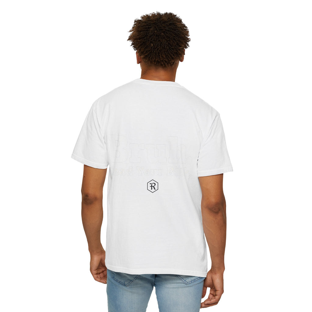 Classic White T-Shirt — Minimal Back Logo Tee - RESTERATION