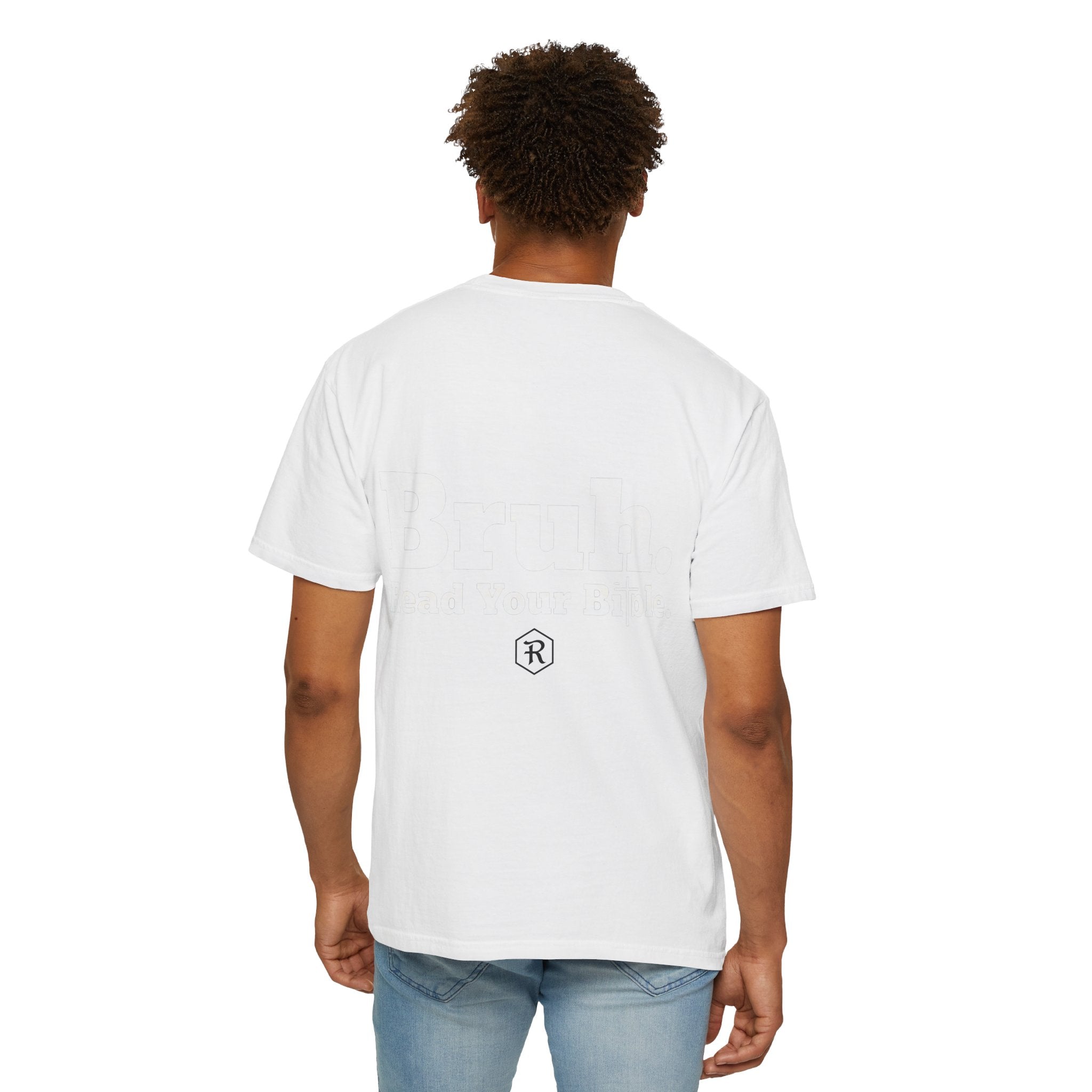 Classic White T-Shirt — Minimal Back Logo Tee - RESTERATION