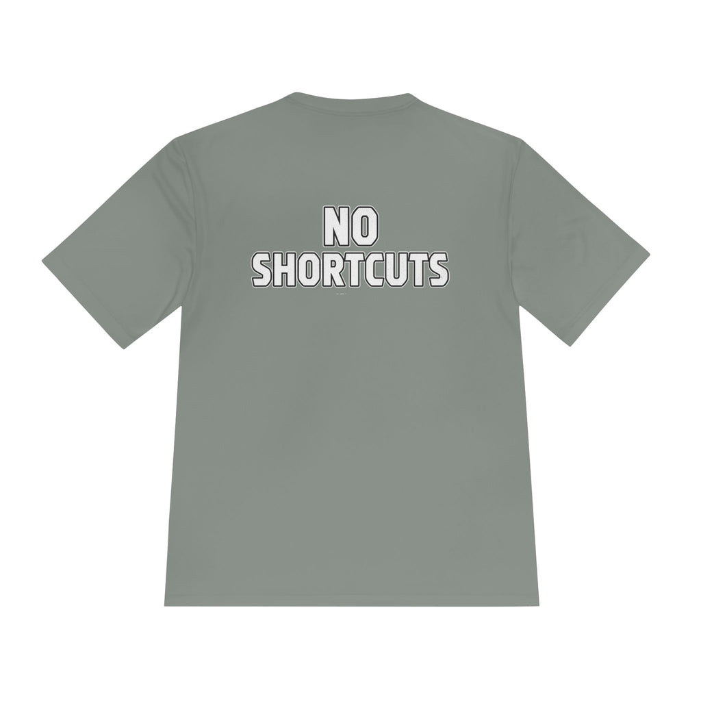 No Shortcuts Performance Tee — Moisture‑Wicking Athletic Shirt - RESTERATION