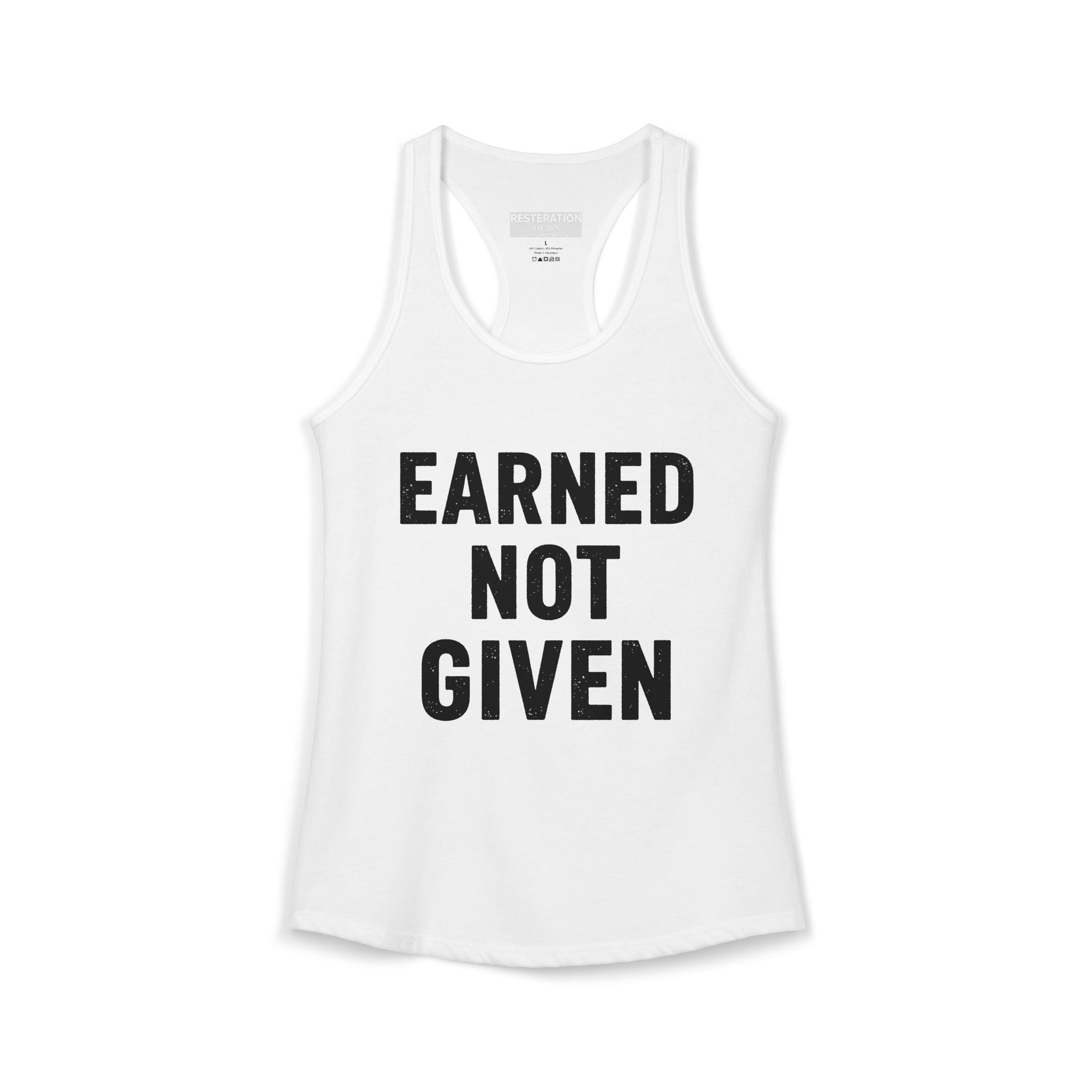Women's Ideal Racerback Tank — Faith Over Fear - RESTERATION