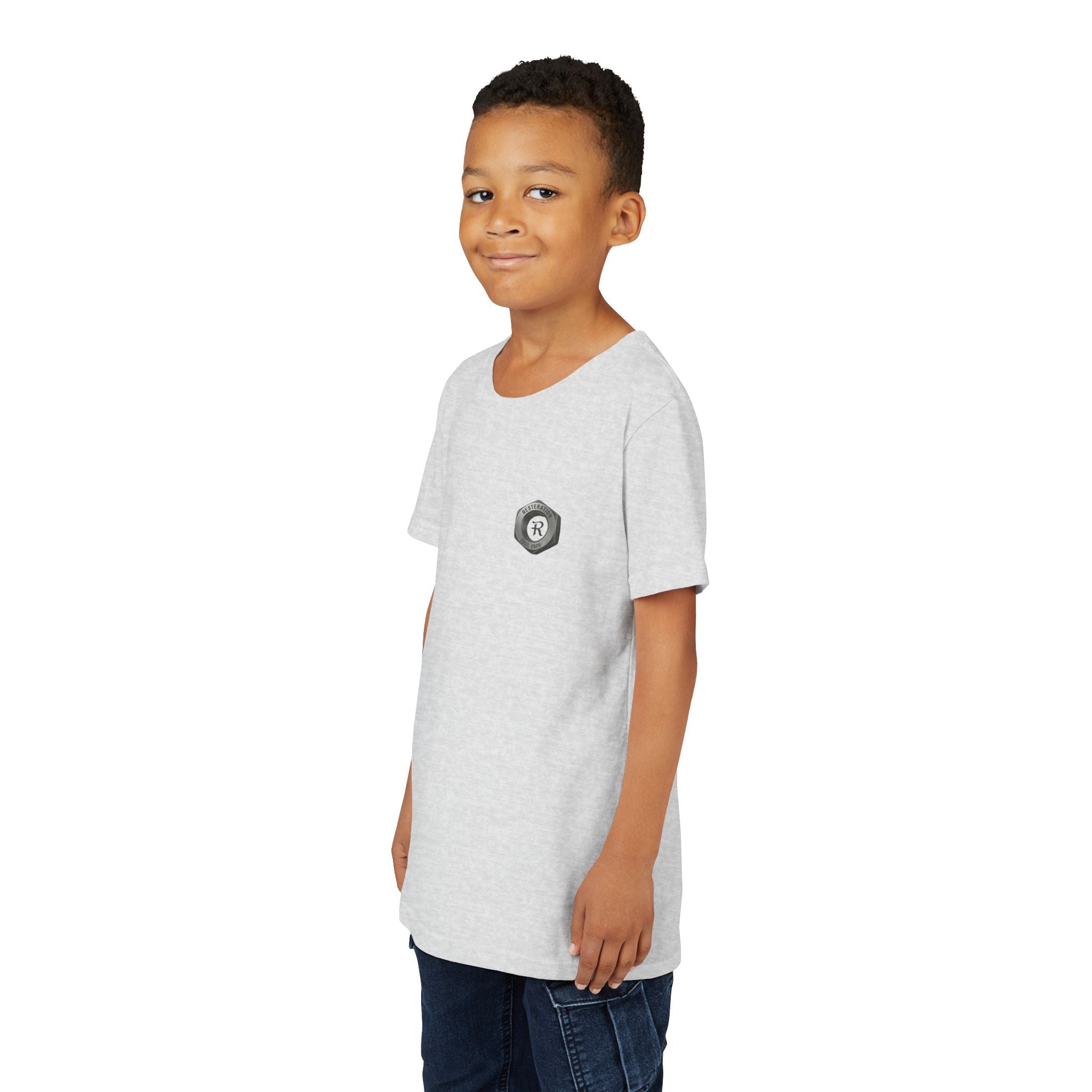 Little Hauler — Monster Truck Youth T-Shirt - RESTERATION