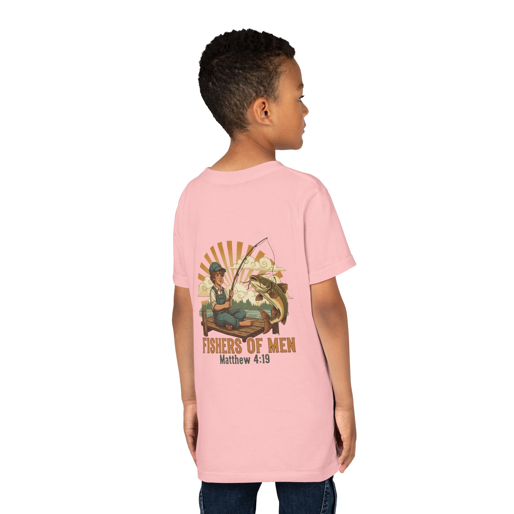 Fishers of Men — Christian Youth T-Shirt (Matthew 4:19) - RESTERATION